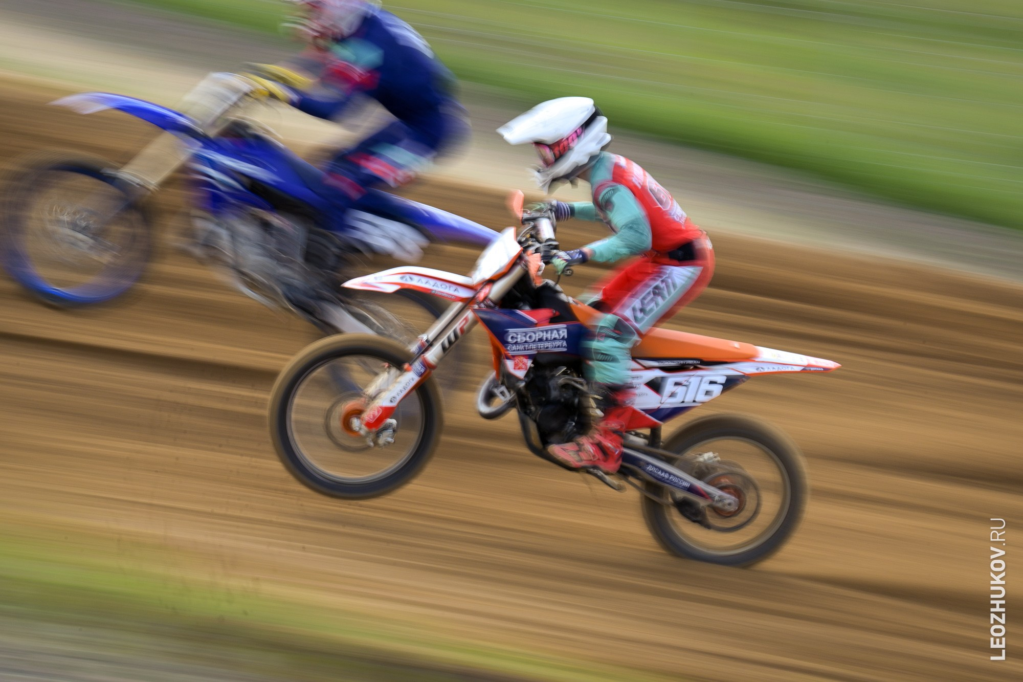 1 round of ММТ RGP russian motocross championships. Sports photographer Leonid Zhukov