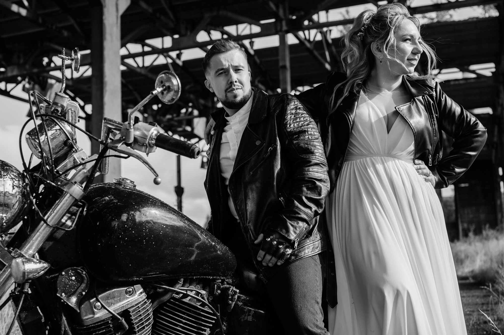 Свадебная съемка Северодвинск в стиле рок. Свадебный фотограф в Архангельске и Северодвинске
