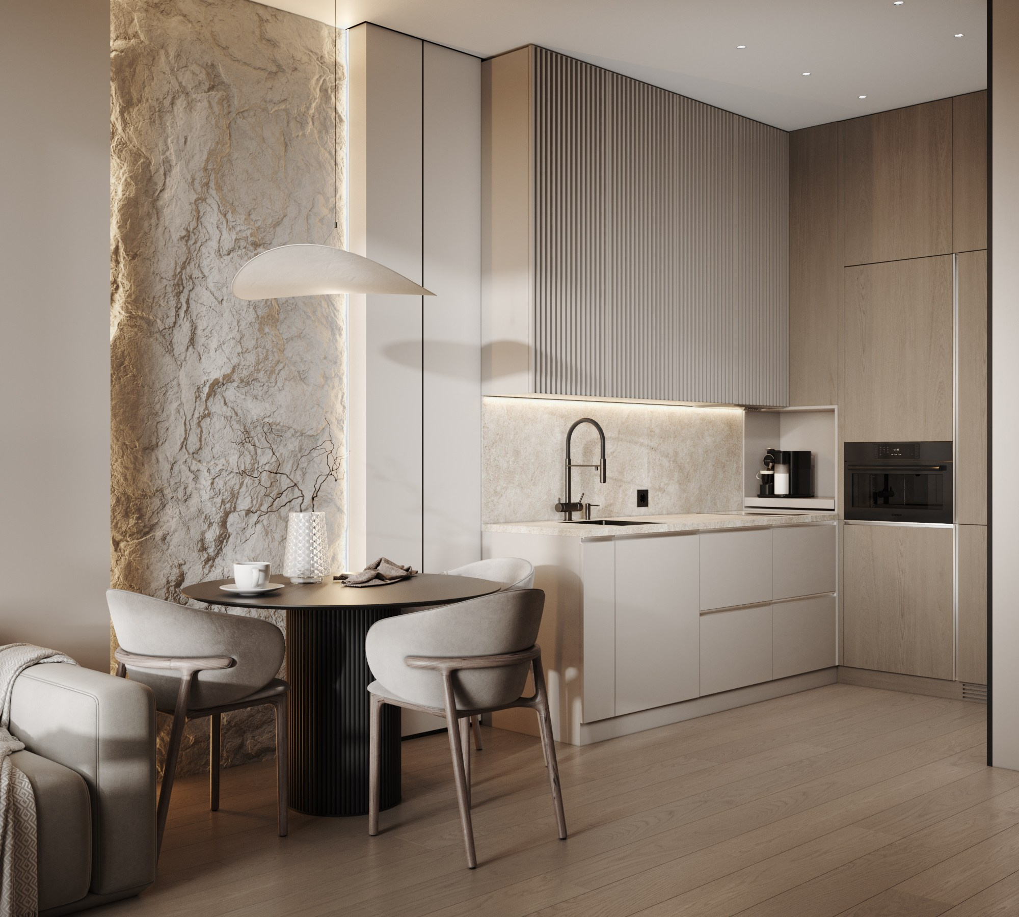 Квартира 40 м². Интерьерная 3D Визуализация