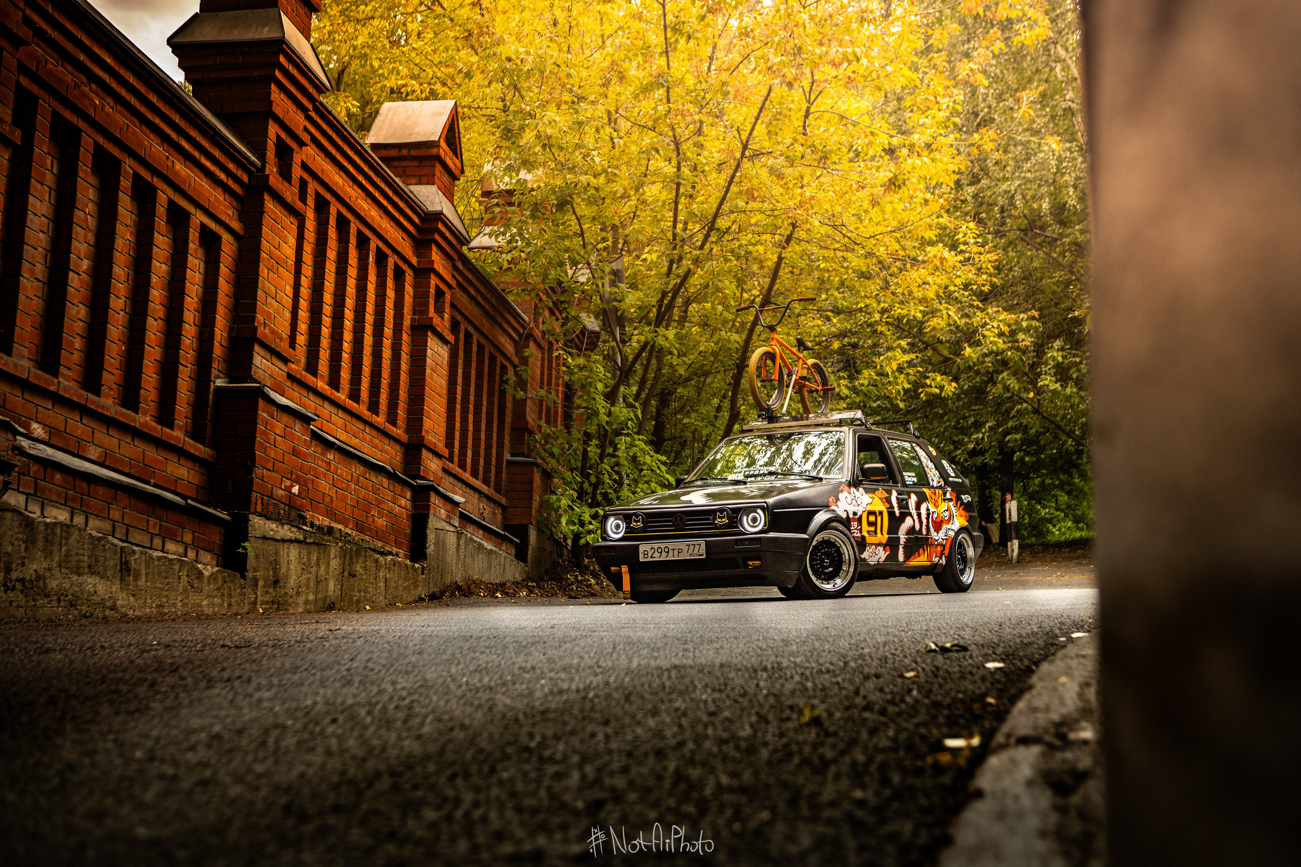 Медиа-сопровождение авто-проекта VW Golf 2. #NotAiPhoto — автомобильный фотограф