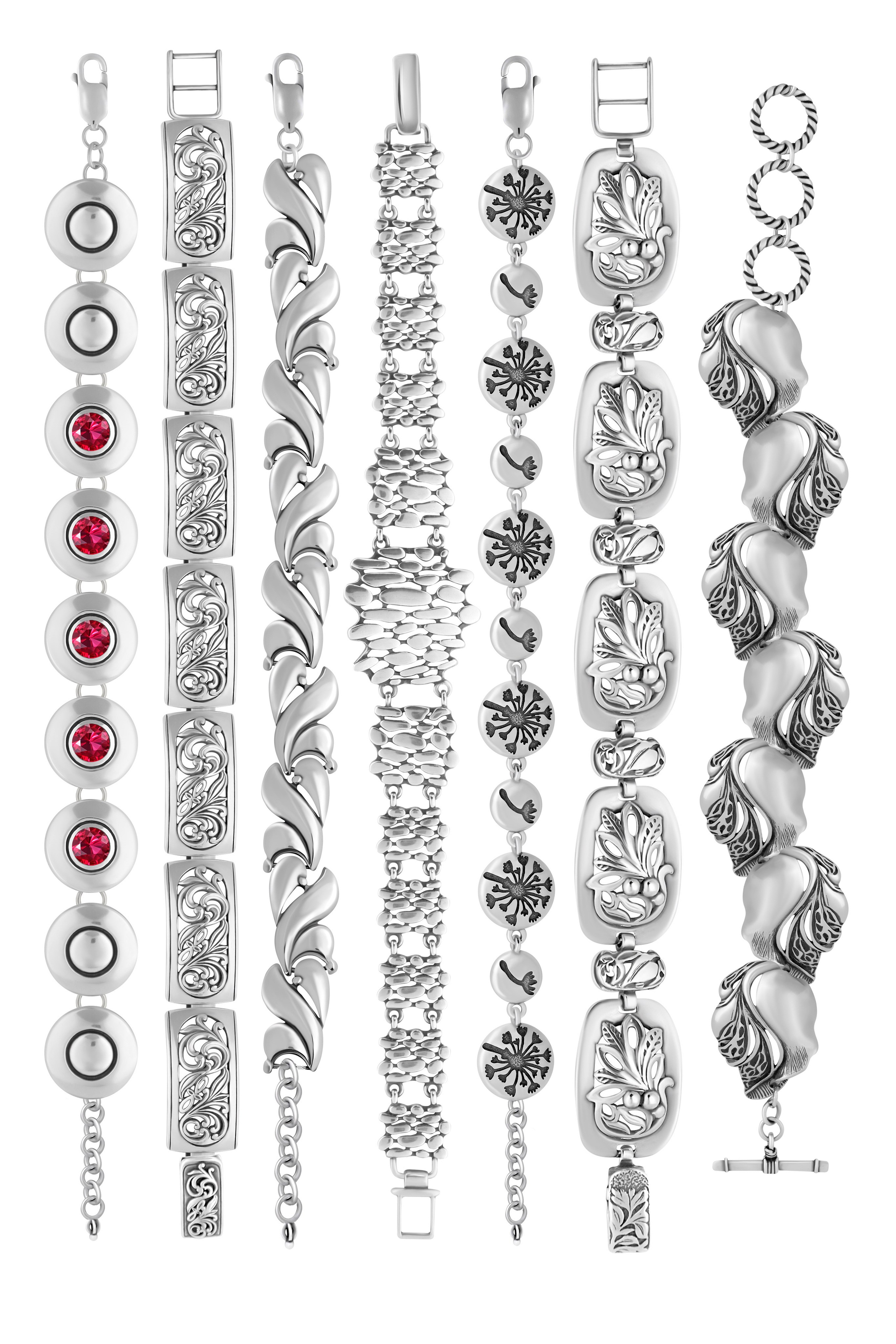 Серебрянные браслеты для компании «Серебрянный каприз». Фотограф Сергей Феденко