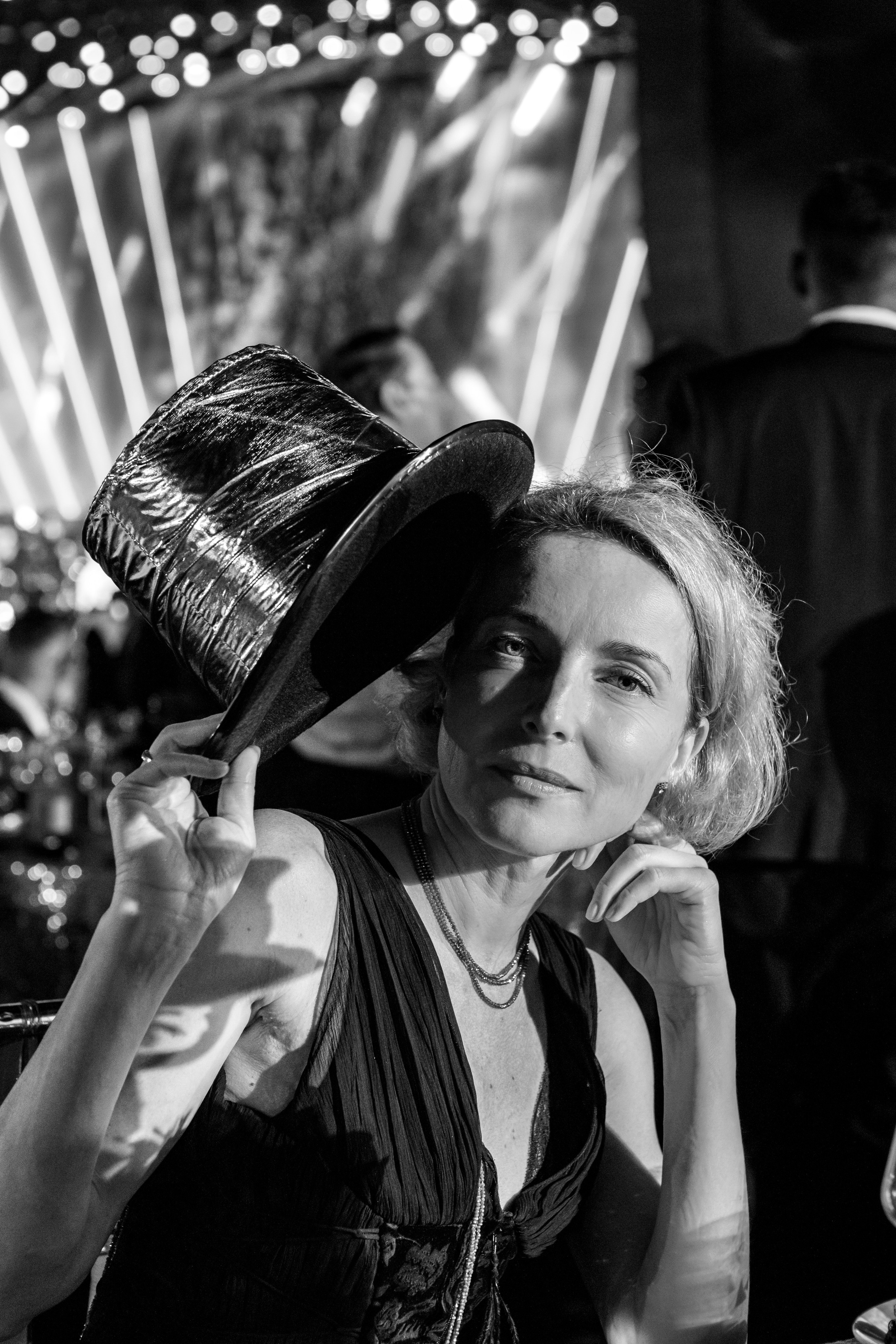 Новый год девушка и шляпа