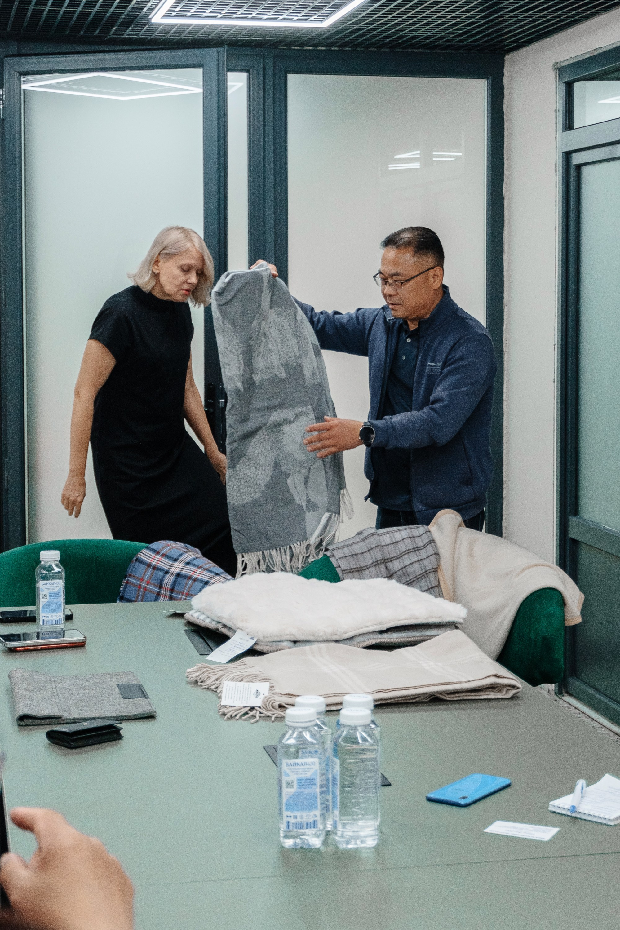 Делегация Китая в Ивановской текстильной компании