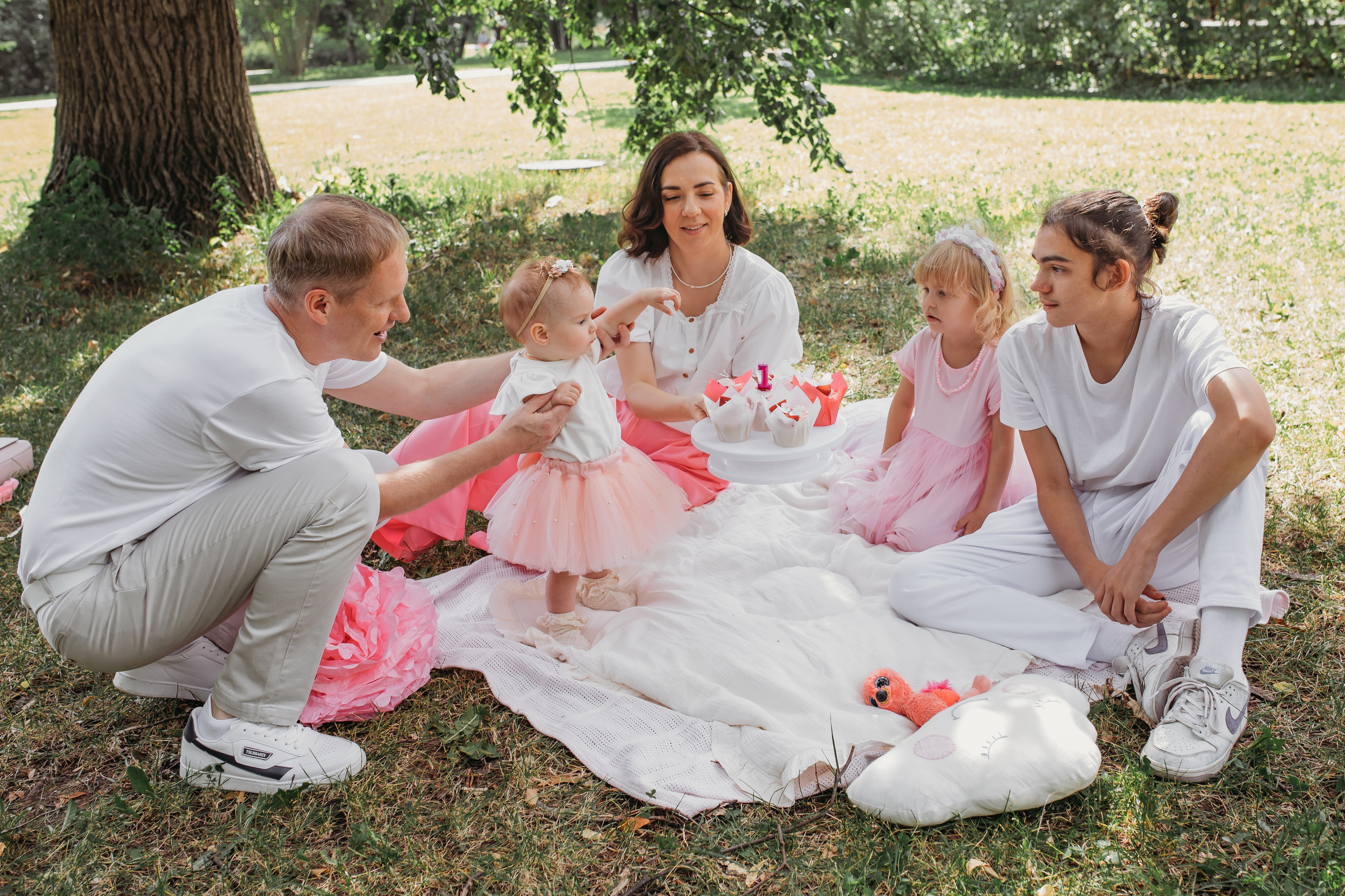 Анечке годик. Семейный и домашний фотограф в Москве и МО Королева Валерия