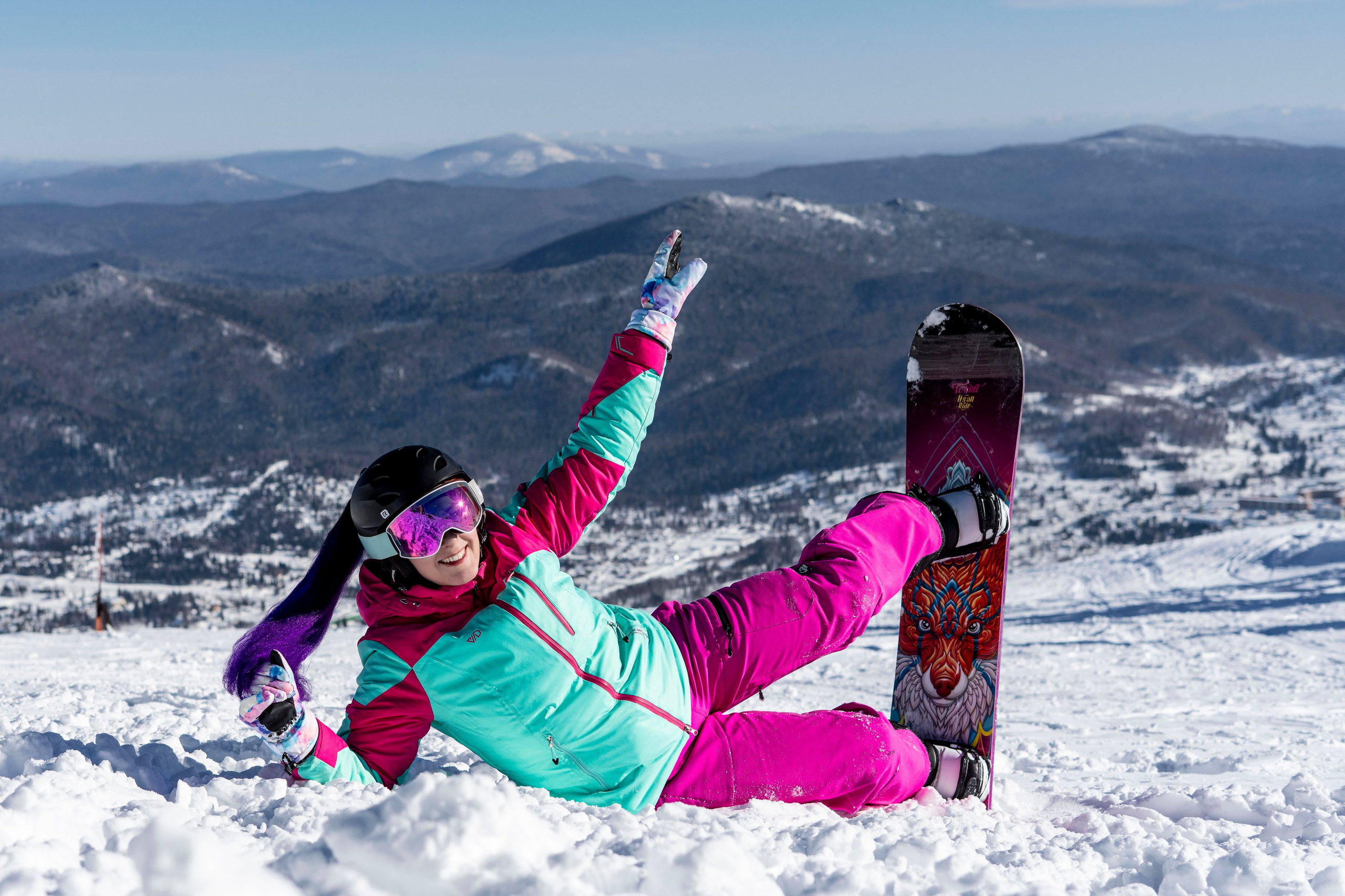 Фотосессия на вершине. Анастасия Паршукова — фотограф Шерегеш Новосибирск