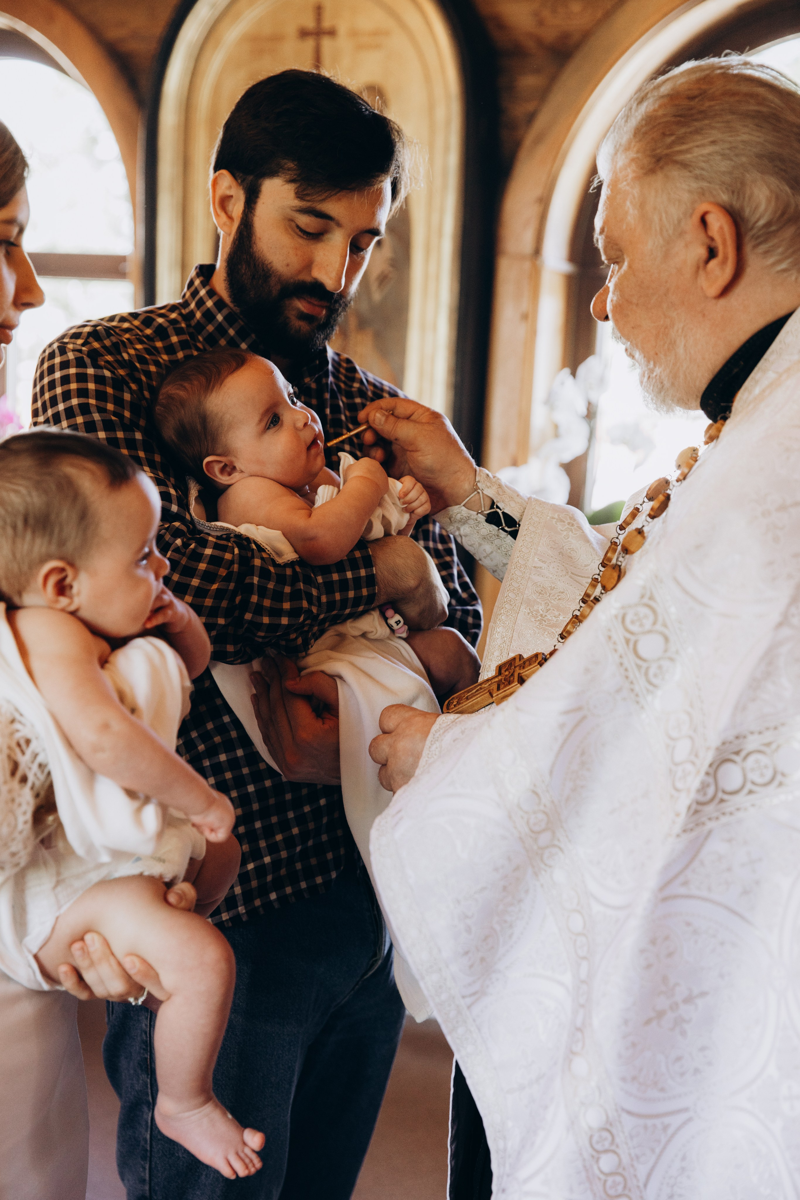 Крещение Даши и Маши. Семейный фотограф документалист в Пензе Лопатинская Татья