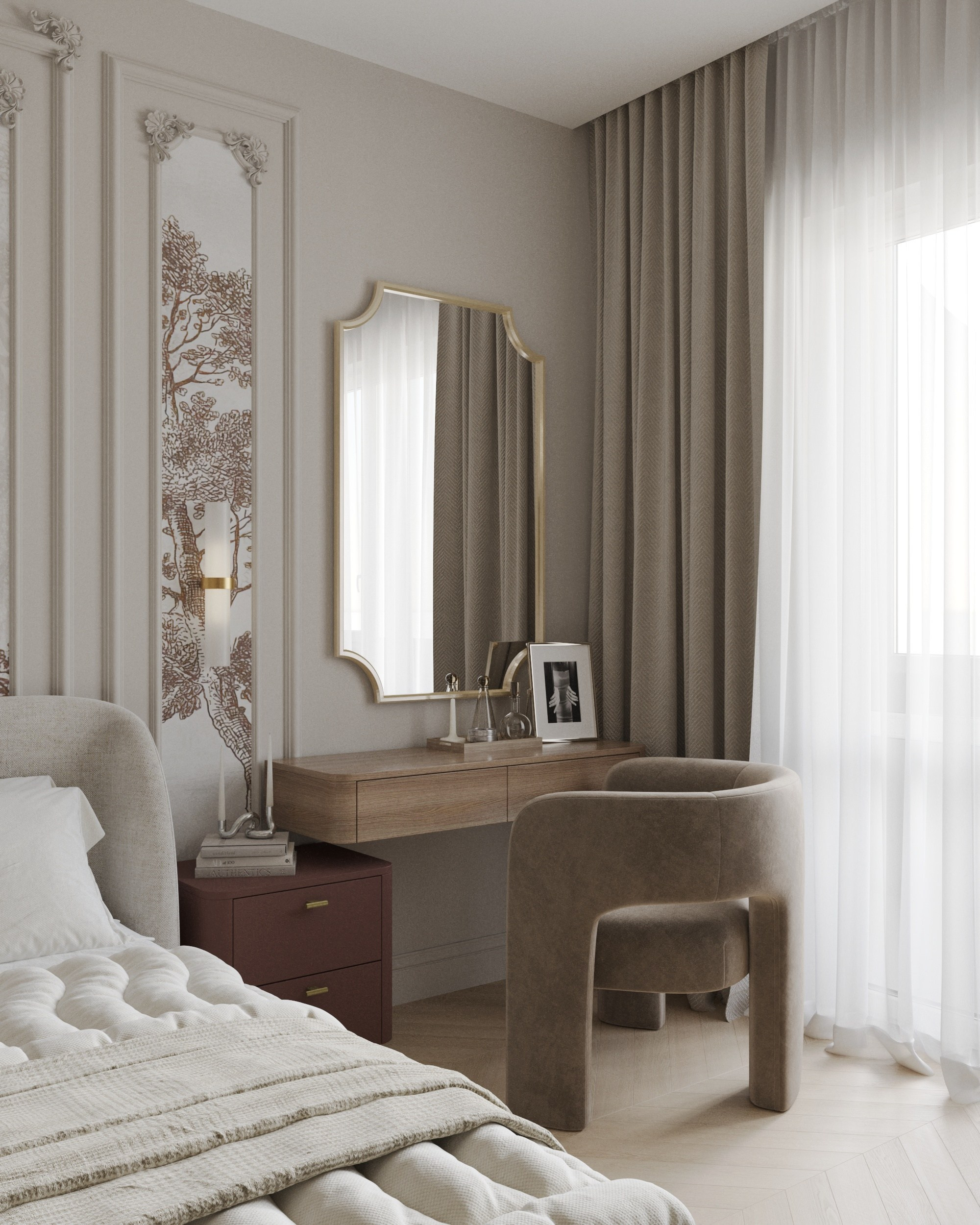 Дизайн-проект однокомнатной квартиры г. Санкт-Петербург. Дизайн интерьеров, 3D визуализации