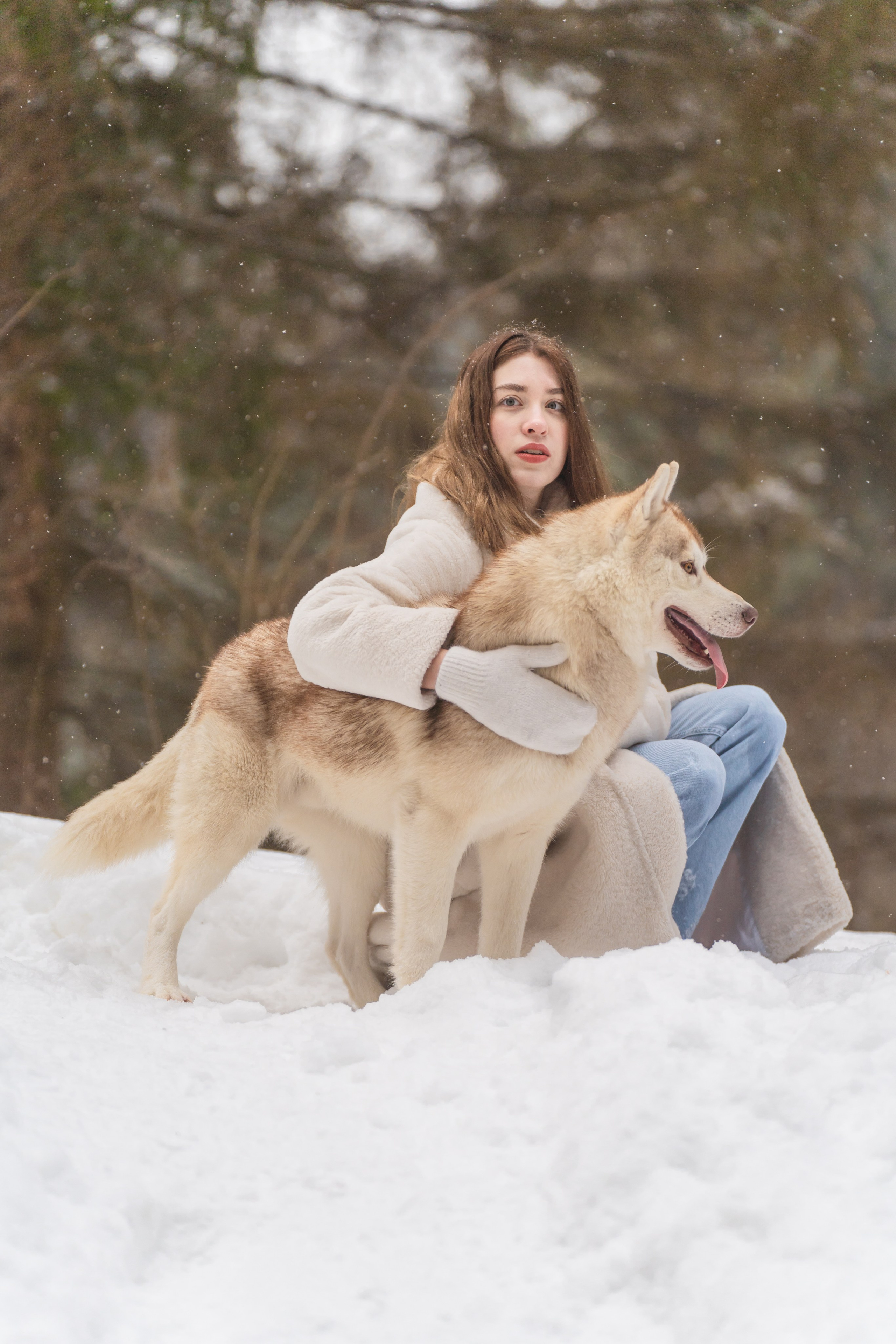 Светлана и хаски. Фотограф в Москве Ленарская Дарья