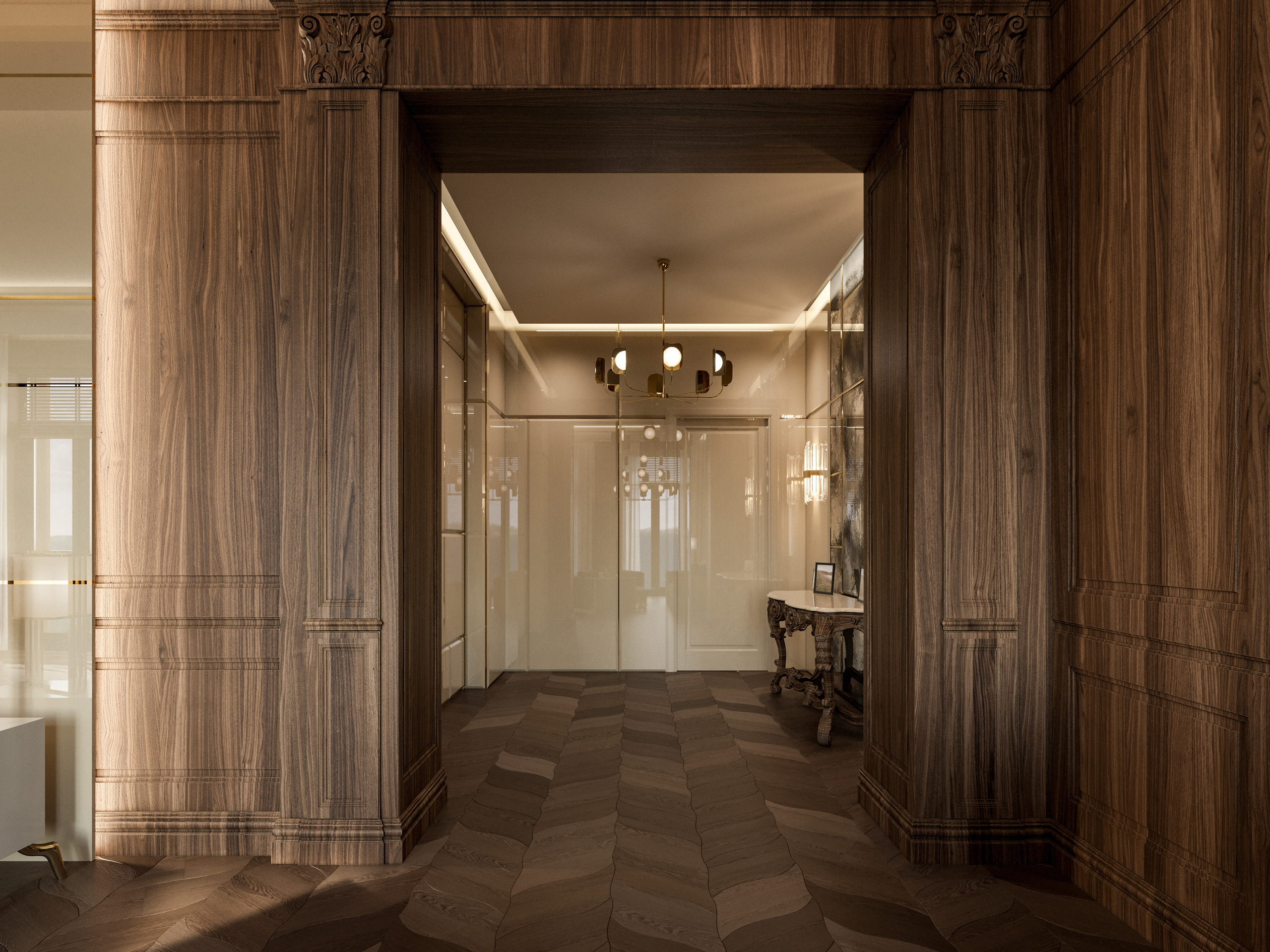 Классика и Современность: 3D Визуализации Особняка с Высокими Потолками. Визуализатор интерьера в Москве | Брагин Кирилл