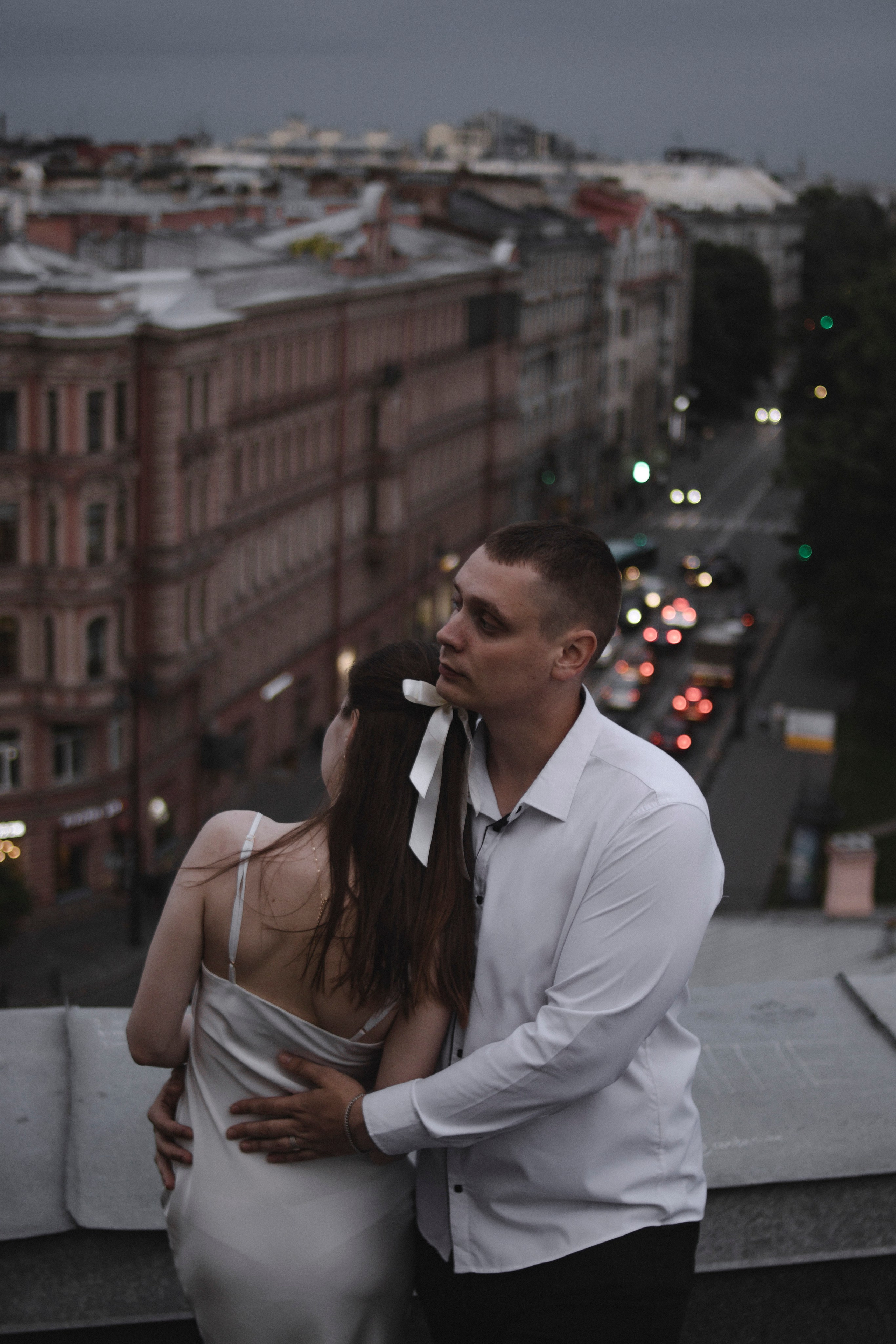 как красиво сделать предложение девушке. Свидание на крыше в Питере.