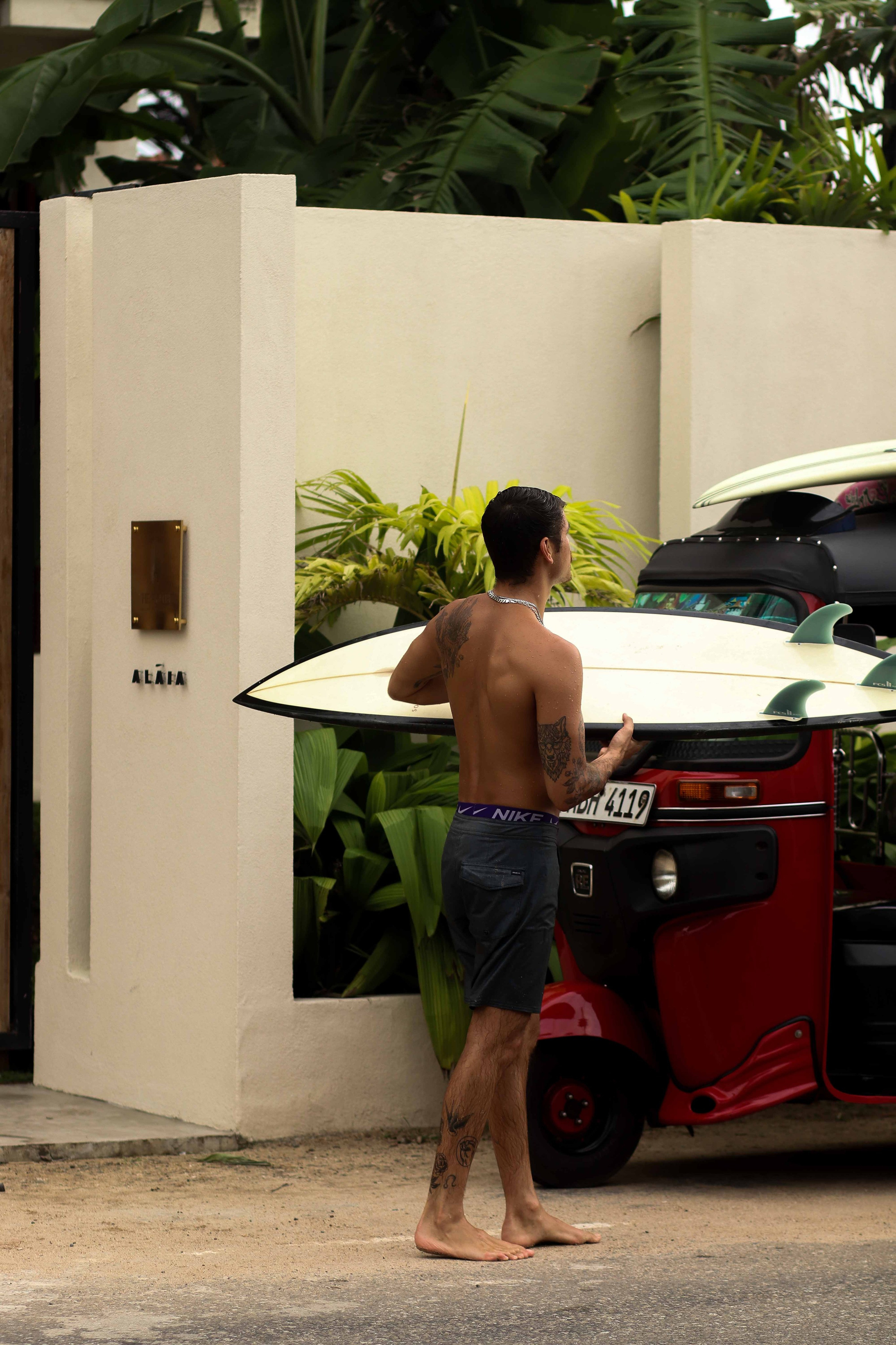 Ресторан пляж Ахангама. Фотограф на Шри-Ланке