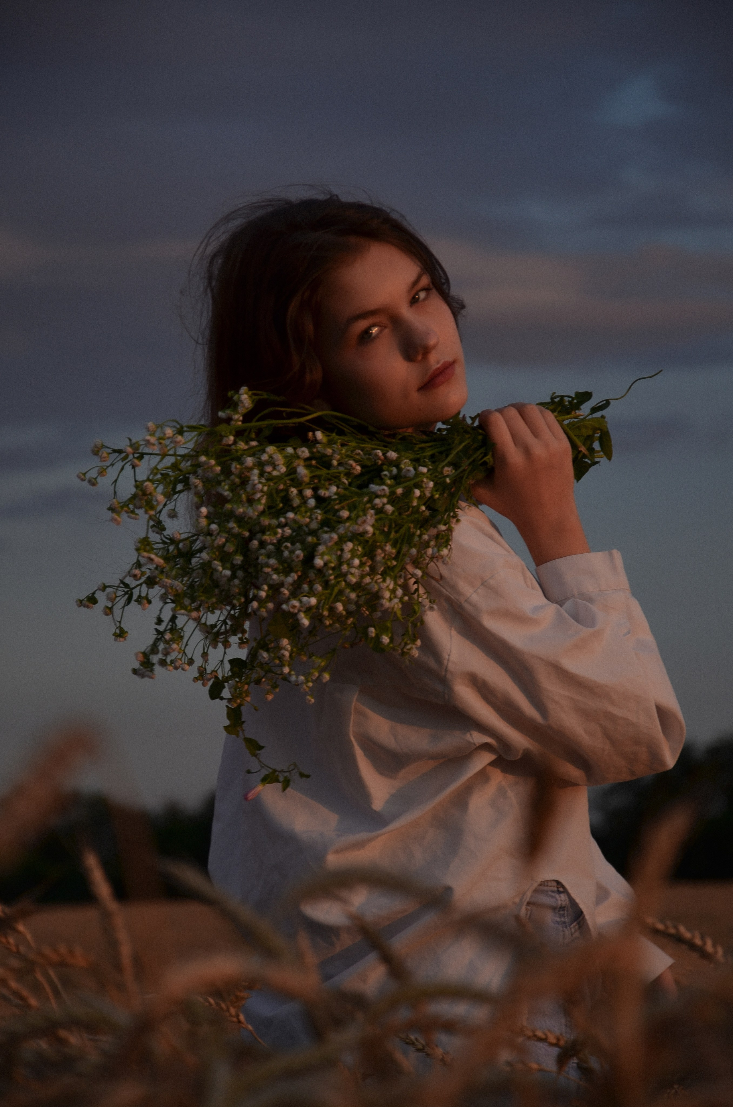 Ксения в поле