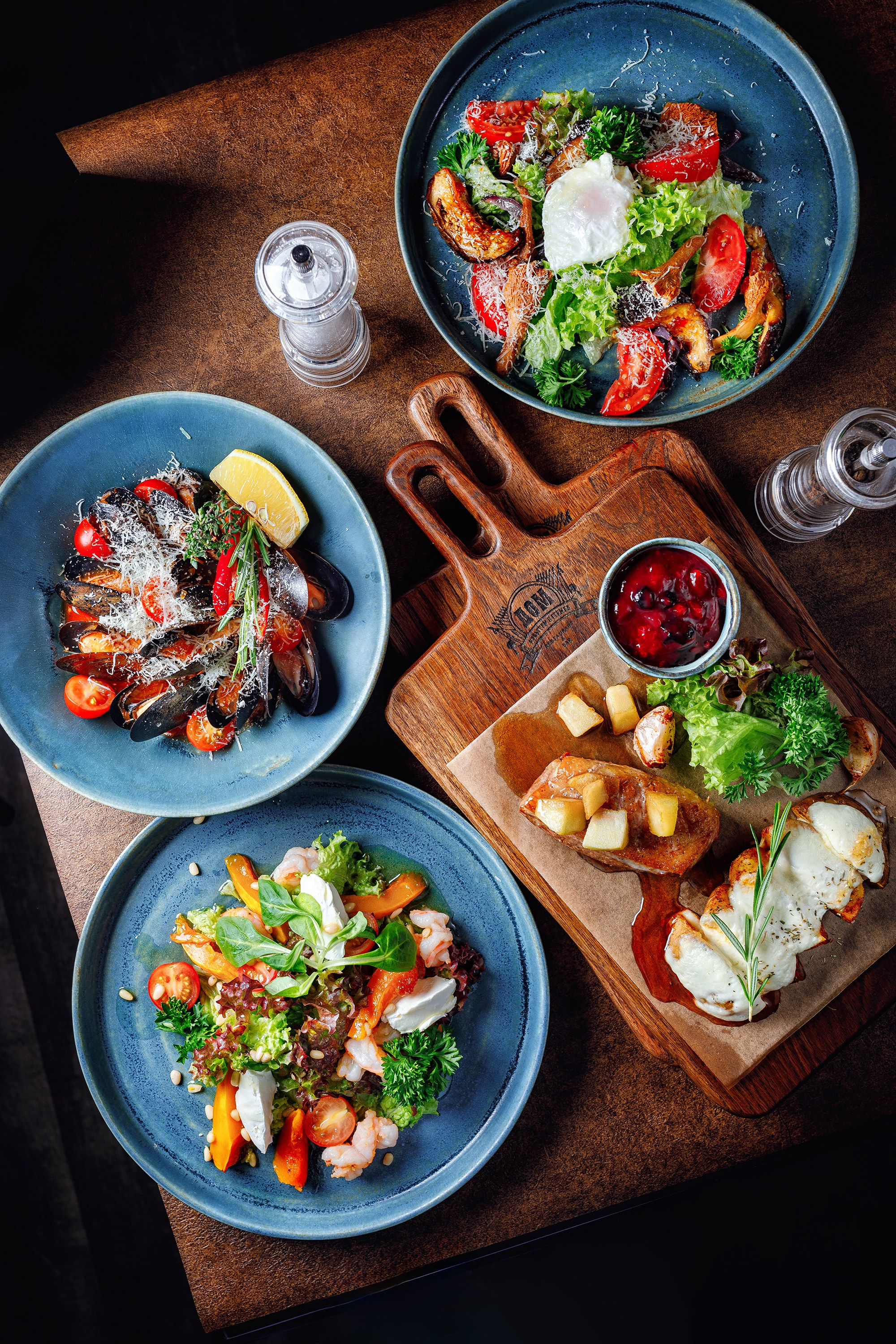 Рекламная съемка еды для ресторана