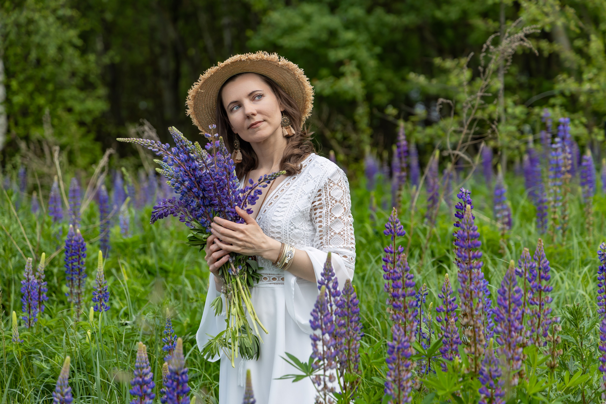 Фотосессия в люпинах. Репортажный, семейный и студийный фотограф в Москве Демин Алексей