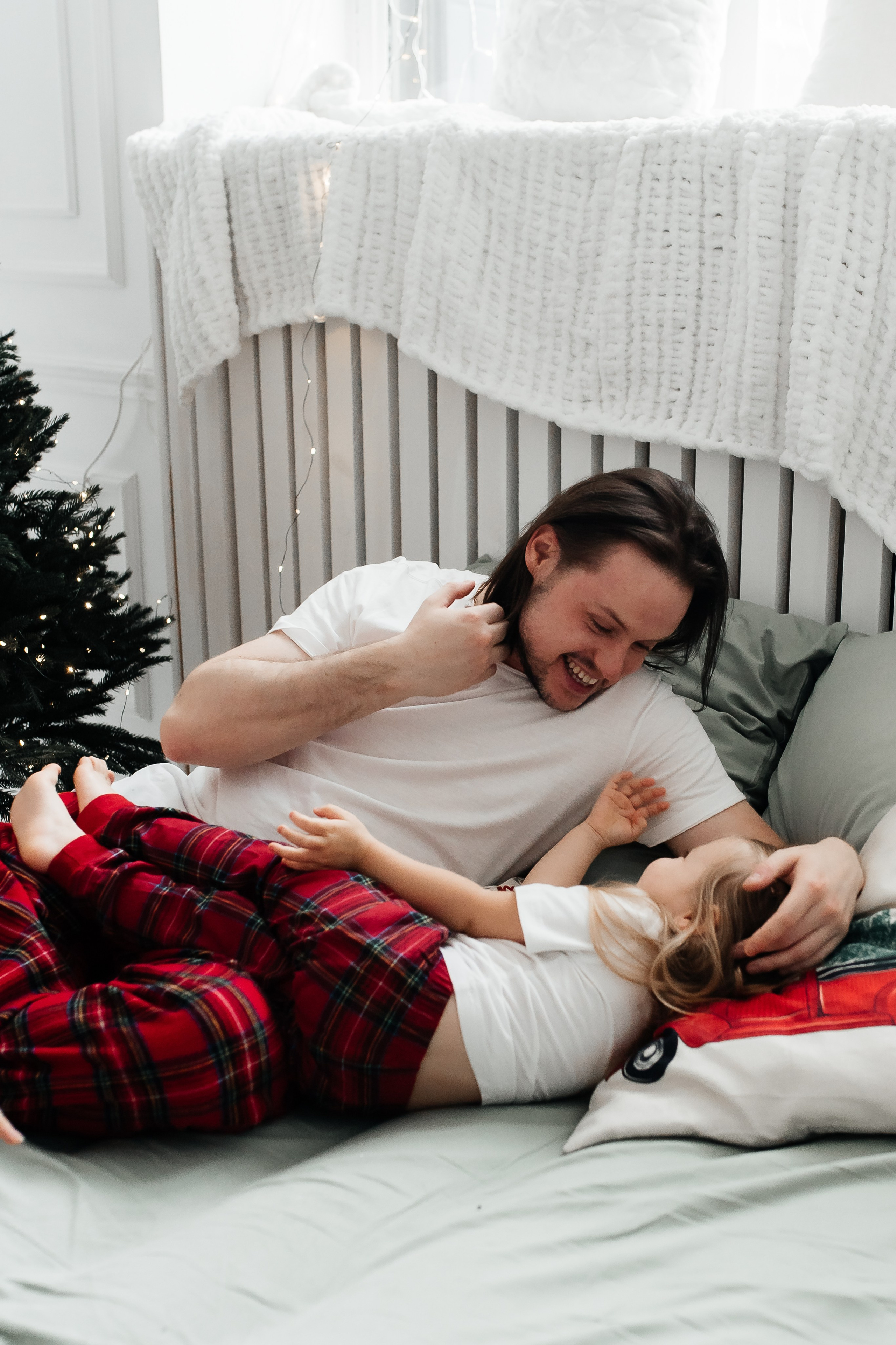 Мама, папа, дочь (пижамы). Фотограф в Дзержинске Наташа Баева