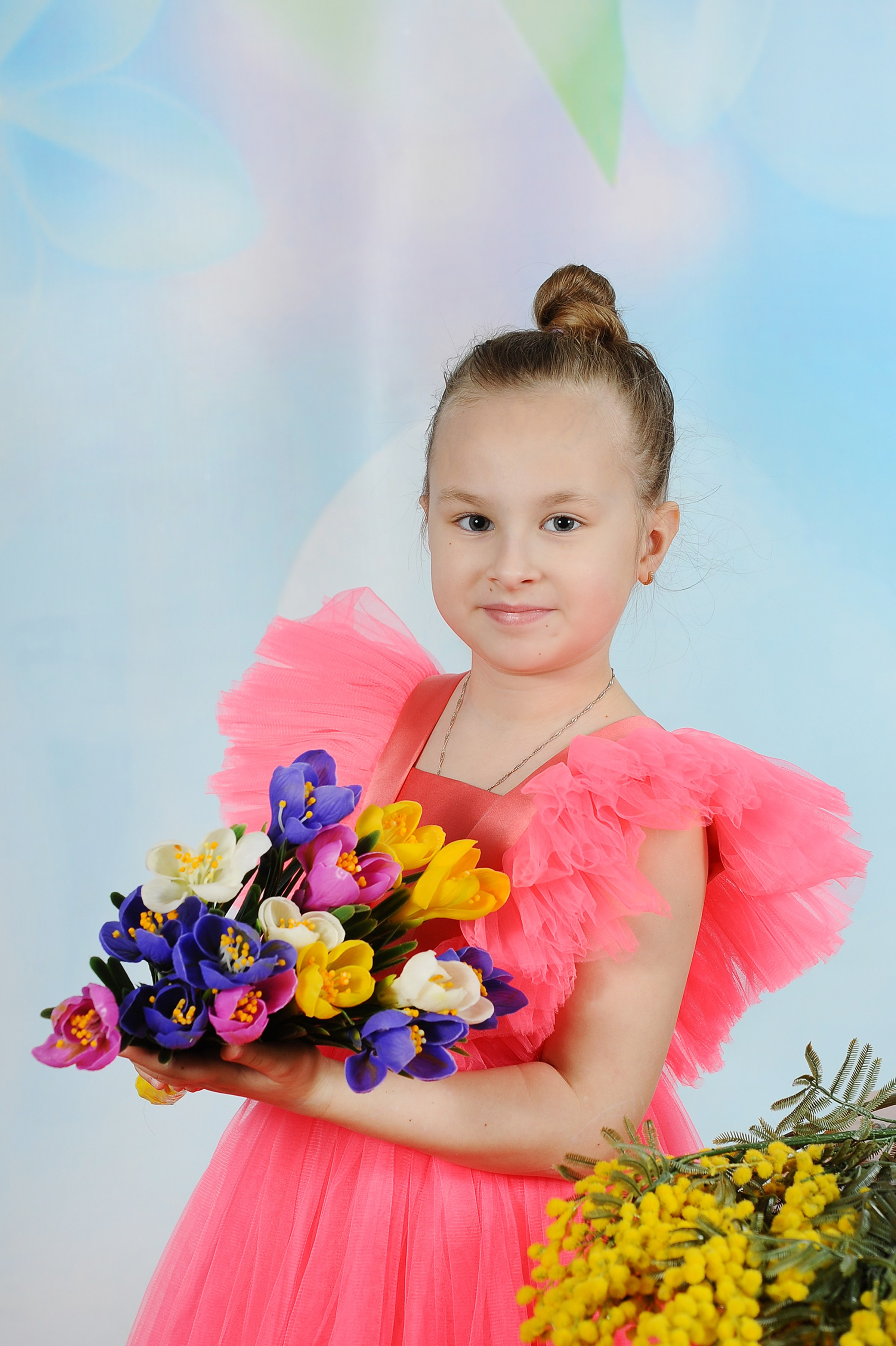 Весенние цветы 25. Детский портрет