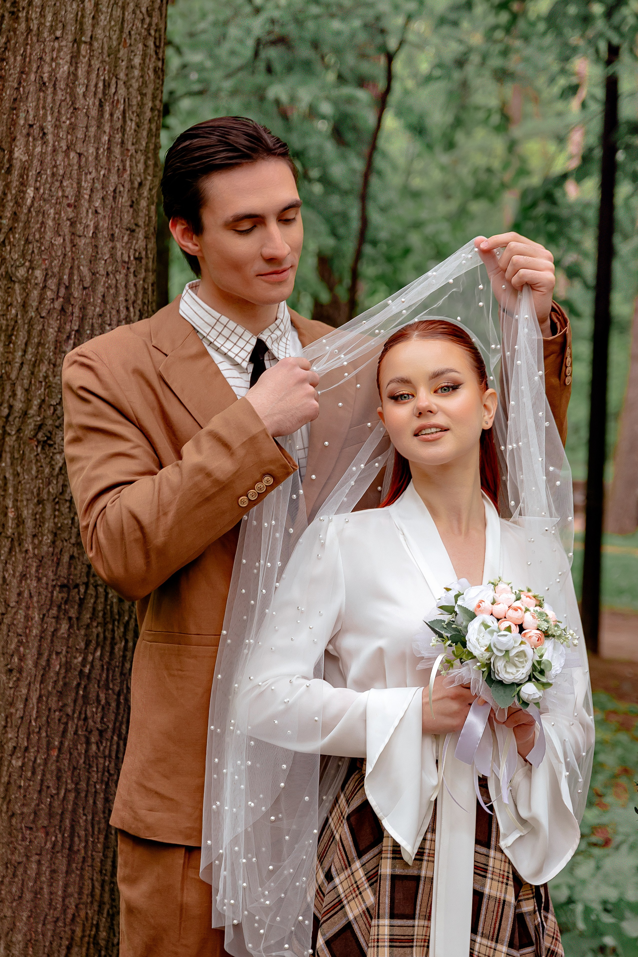 Свадьба под дождем «Марина-Марк». Свадебный/Портретный фотограф снимаю в Москве