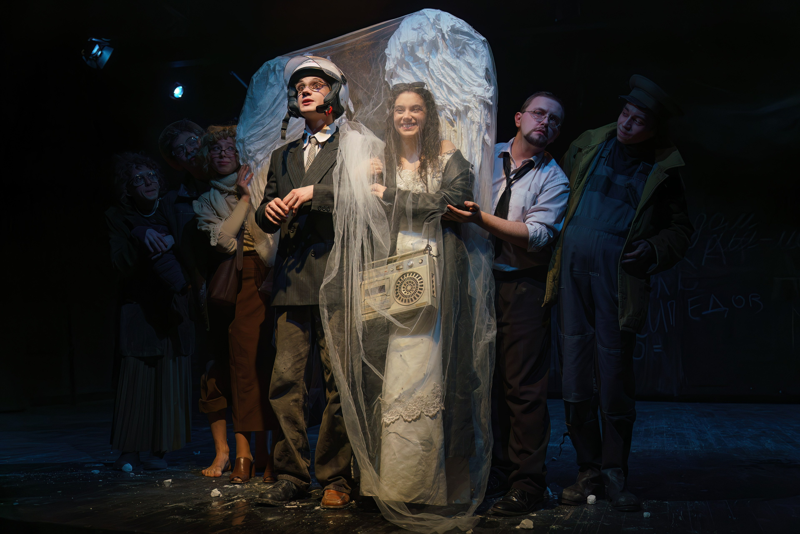 Спектакль «Школа для дураков», ГИТИС, мастерская Олега Кудряшова. Режиссер Ксения Горяинова