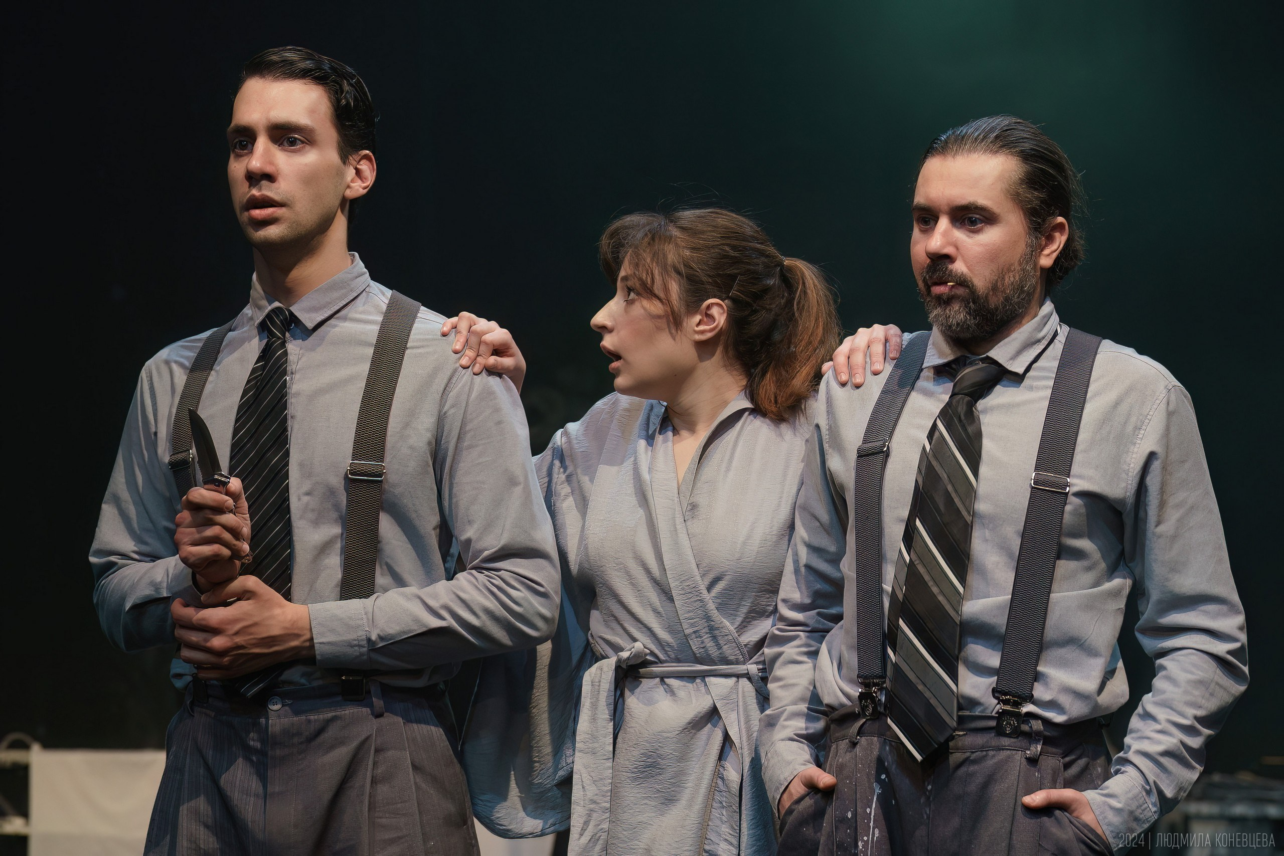 «Свет­лые души, или О том, как на­пи­сать рас­сказ», режиссер Михаил Крылов, Мастерская Петра Фоменко. Театральная фотография