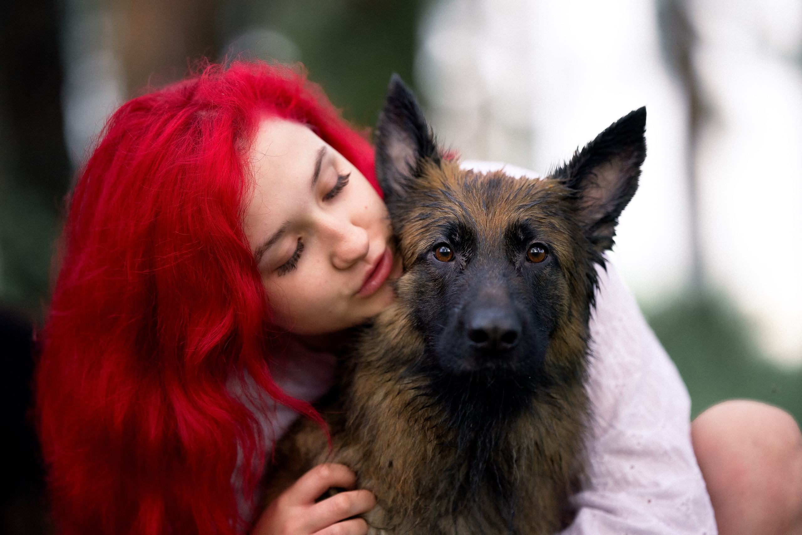 Алена, Фанни и Фрея. Фотограф и видеограф анималист Аганина Дарья