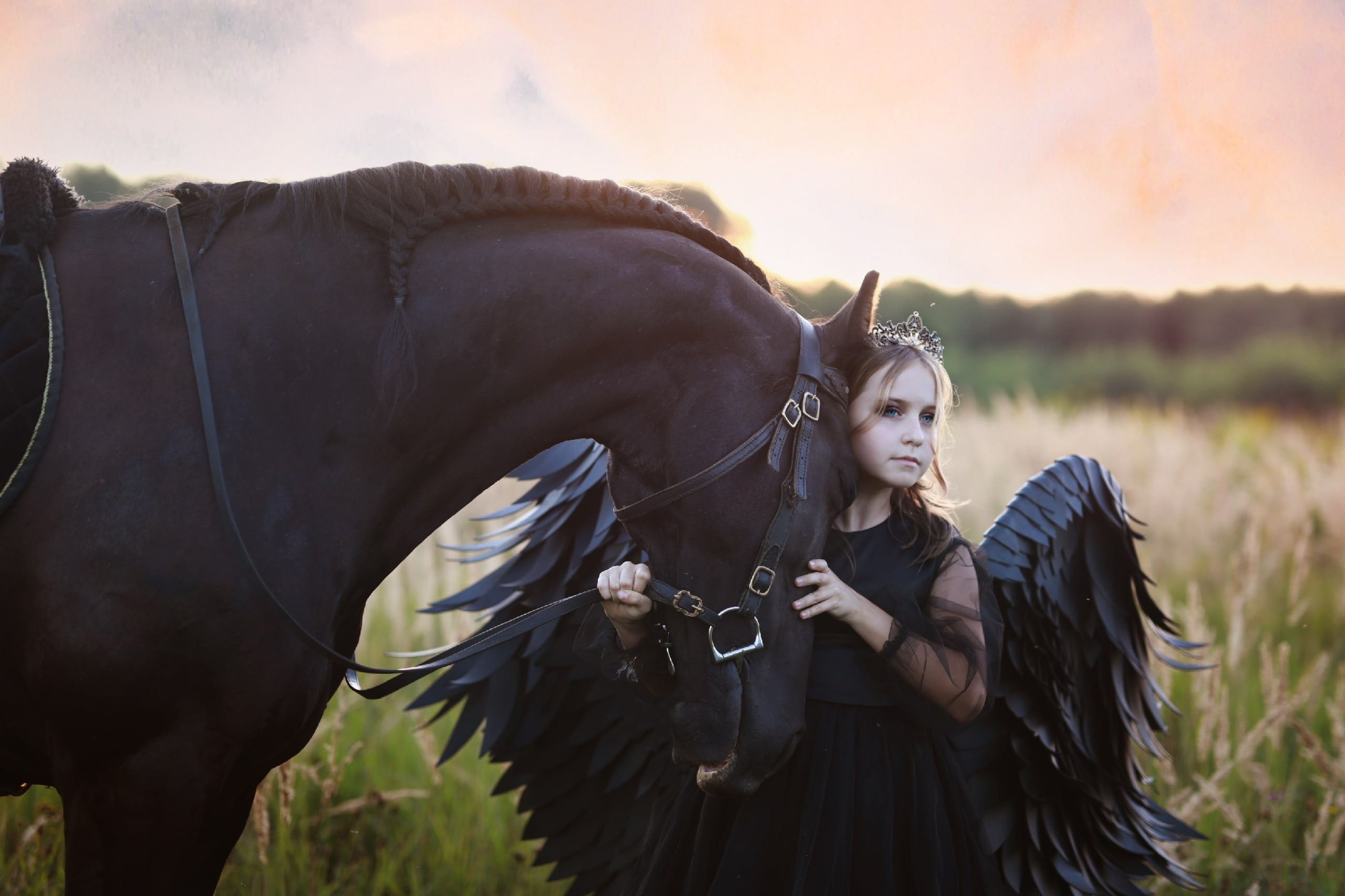 Детская фотосессия от 3х до 12 лет. Фотосессия с лошадьми