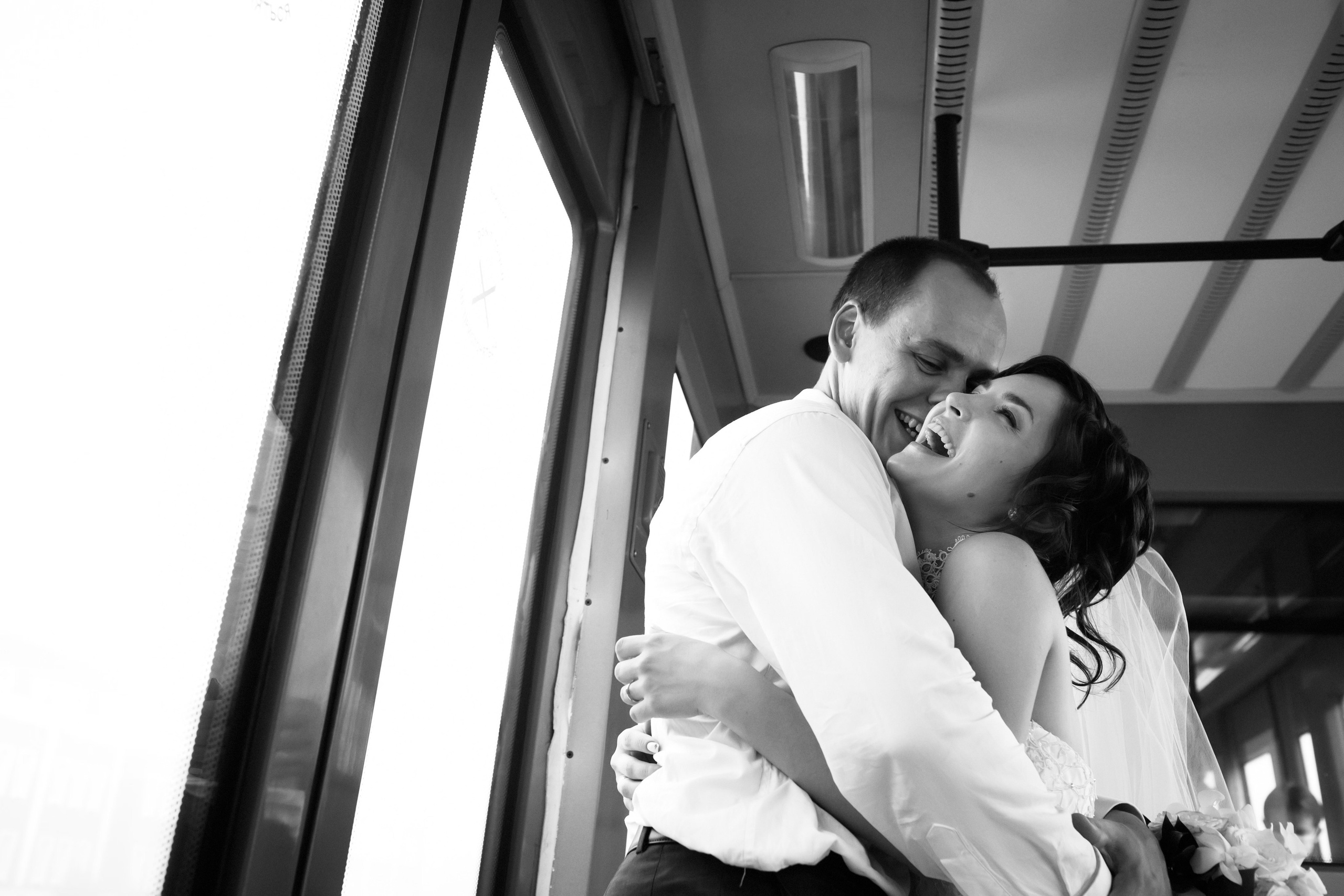 Свадебная съемка в тумане. Фотографы в Москве Светлана Устинова и Сергей Грачев