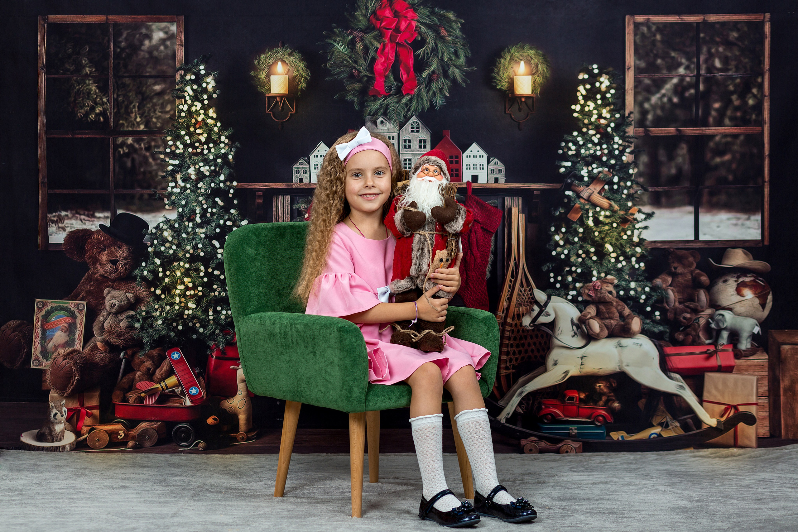 Новогодний фотопроект «Зеленое кресло». Фотостудия «Юла»