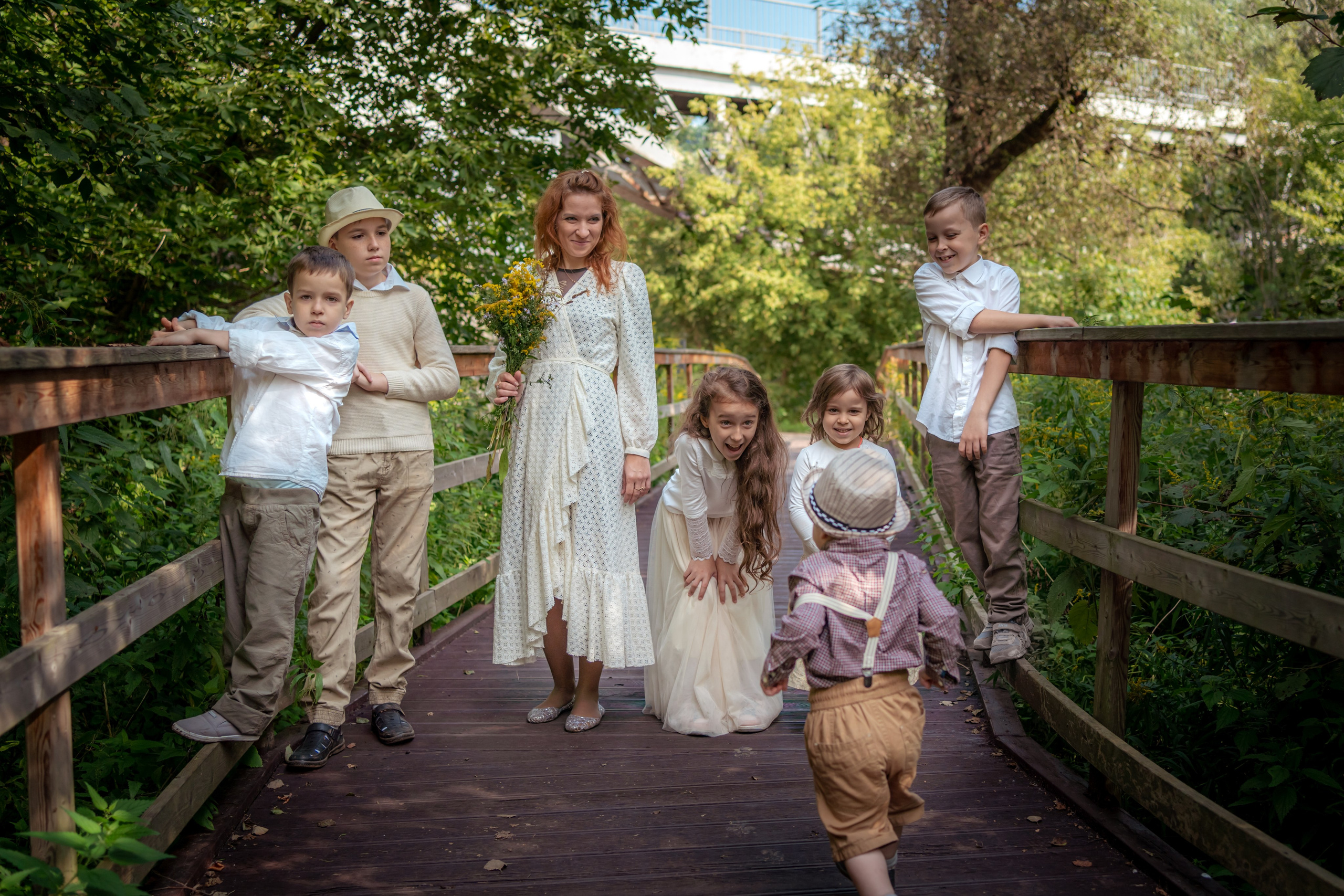 Екатерина с детьми. Семейный фотограф Варвара Сорока в городе Москве