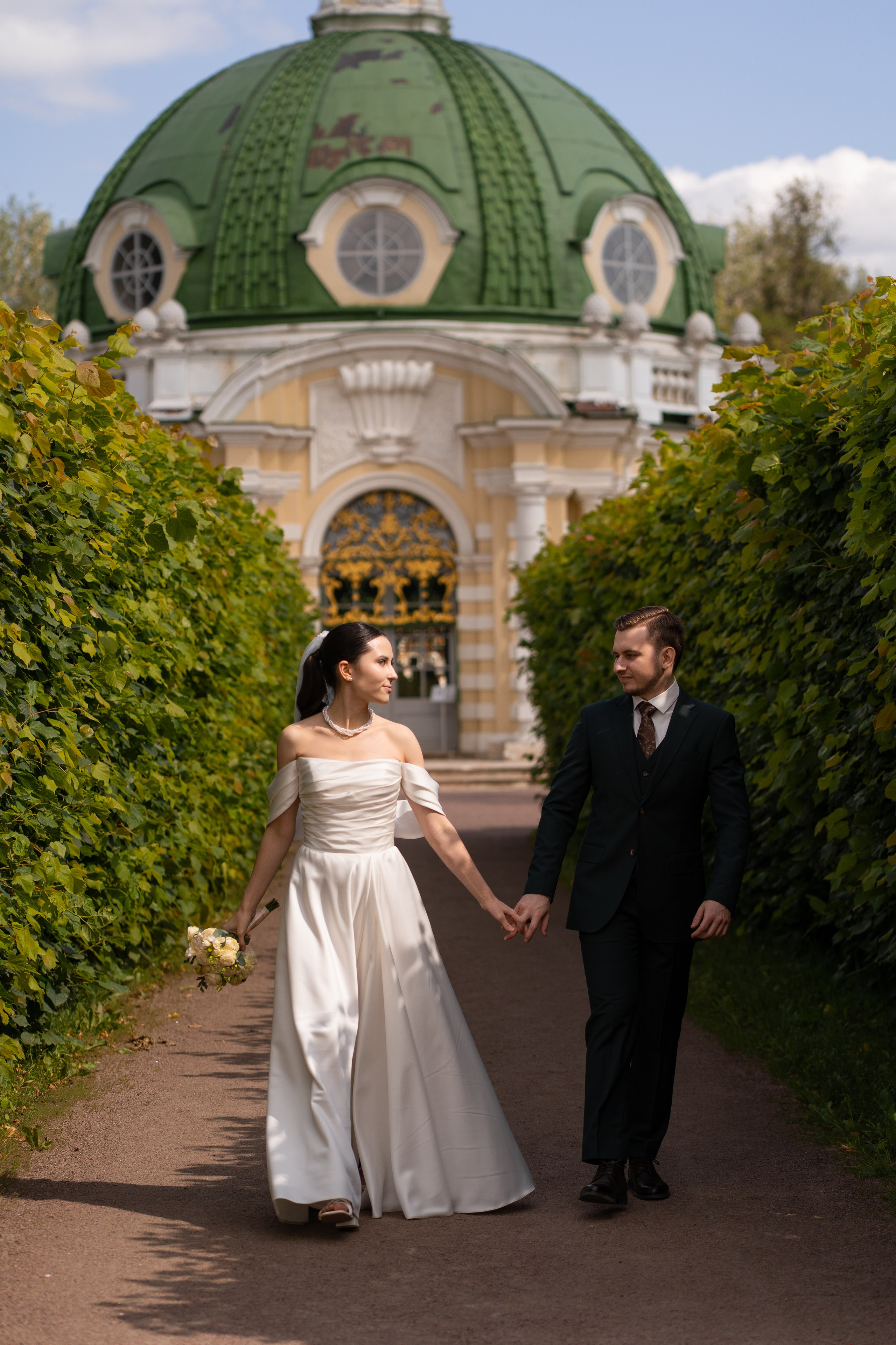 Влад и Илина в Кусково. Свадебный фотограф в Москве Анна Полушина