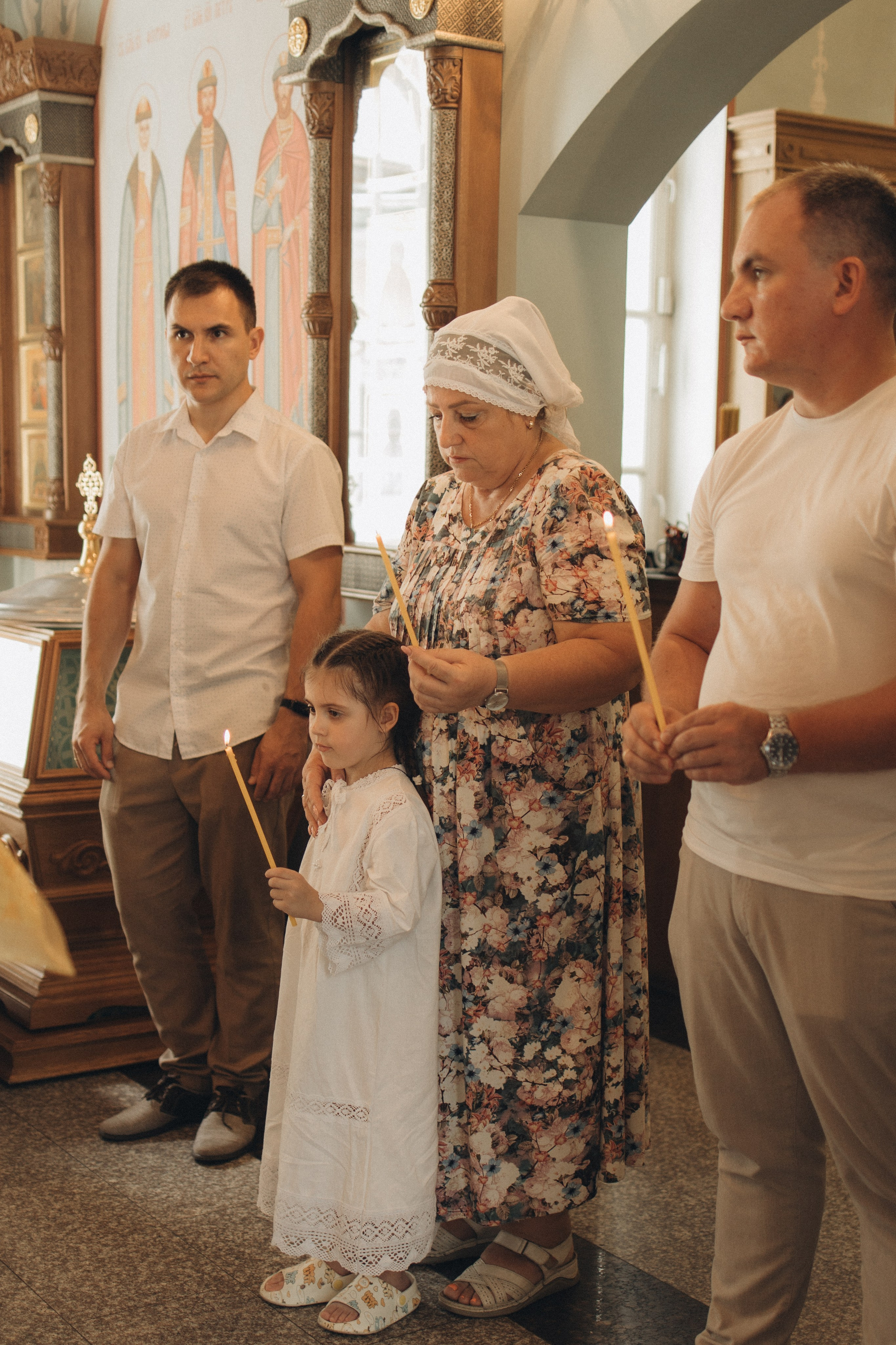 Таинство крещения. Семейный фотограф Москва и МО