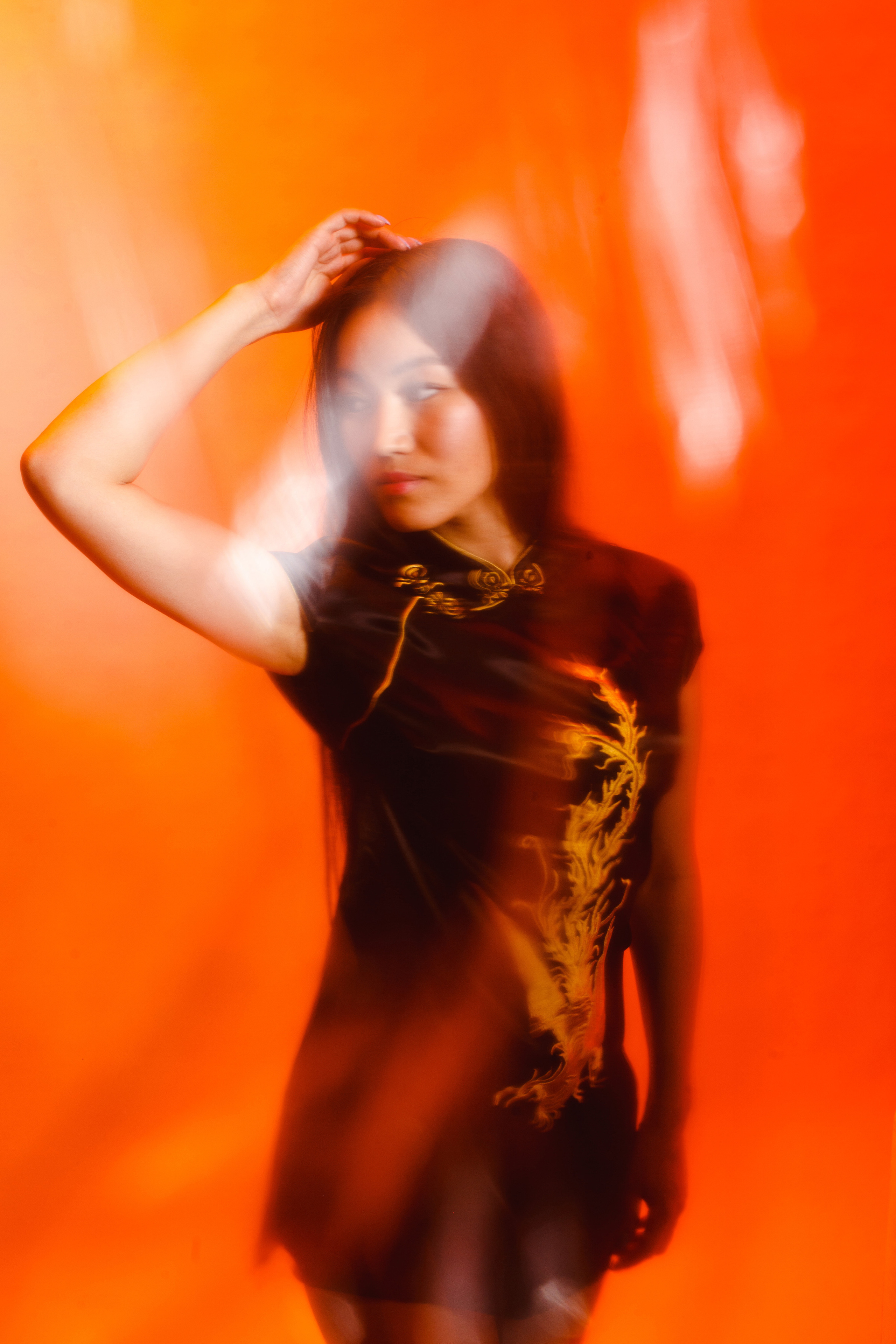 Фотосессия с цветным светом