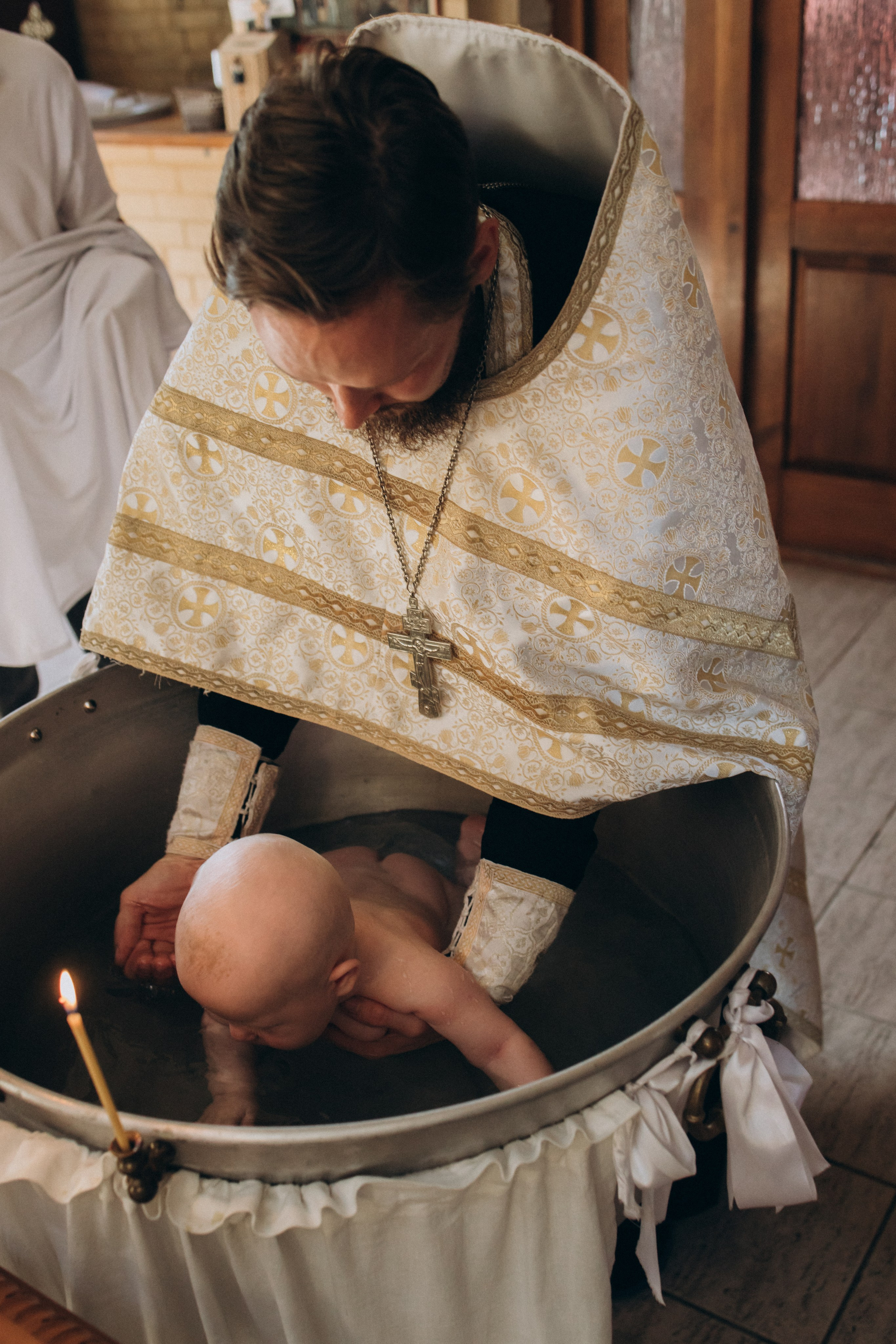Таинство Крещения Антона в Церкви Архангела Михаила. Детский и семейный фотограф в Пушкино, Мытищи, Москва Сергеева Светлана