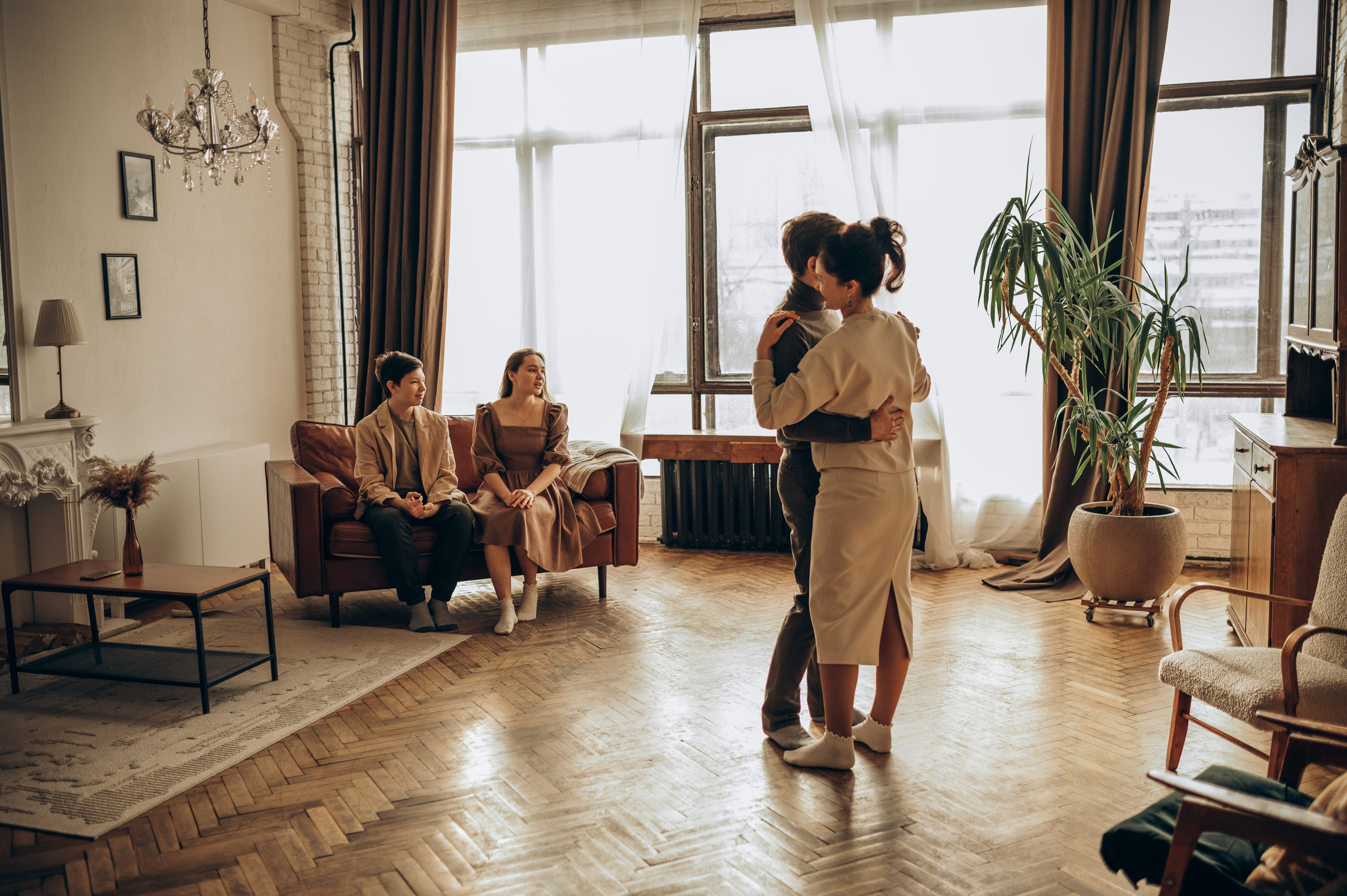 Уютная семейная съёмка в студии. Семейный фотограф в Домодедово и Москве Елена Пичугина