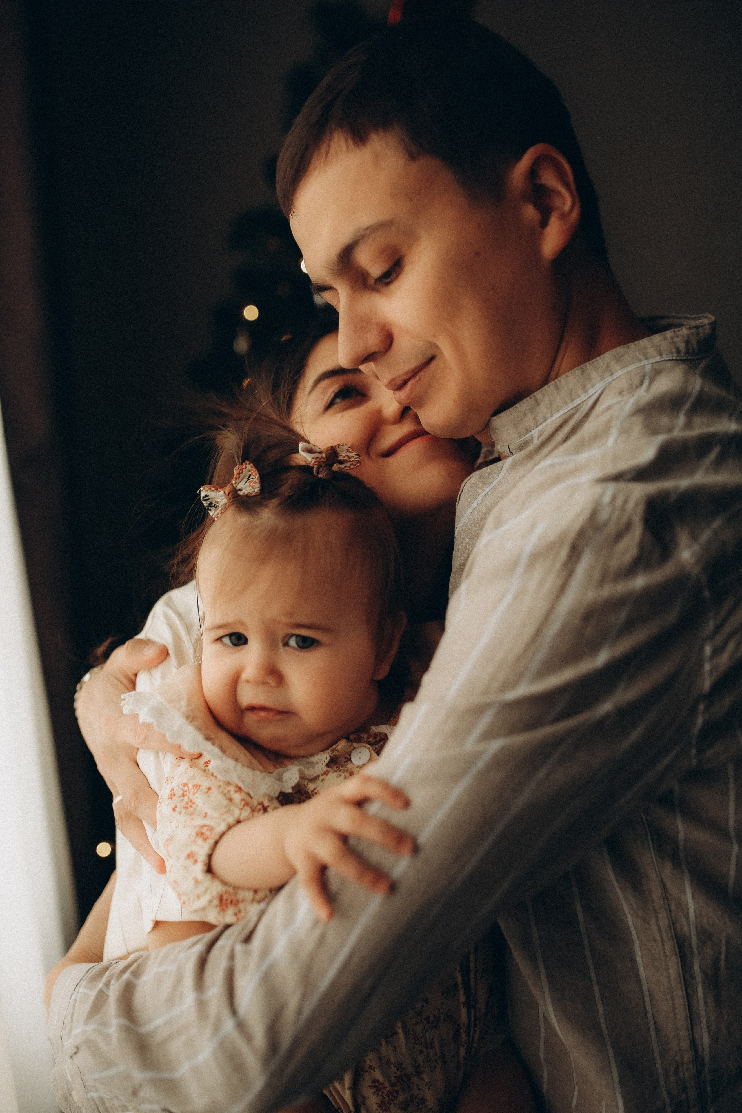 Барно, Сергей и крошка Таисия. Семейный фотограф в Москве и Люберцах Юлия Гуськова