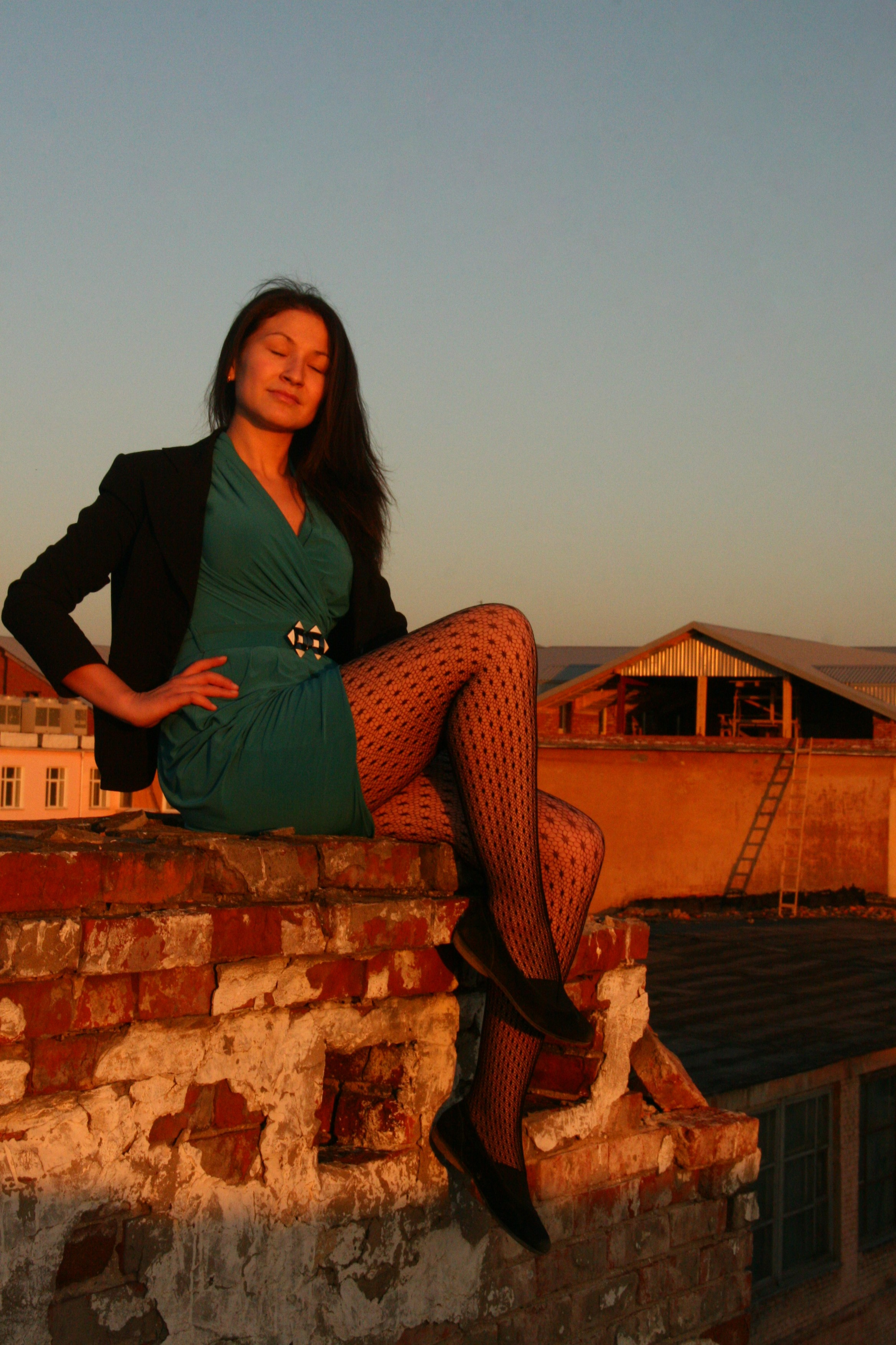 Альбина на крыше. Фотограф Пермь. Фотосессия в фотостудии Перми и на свежем воздухе