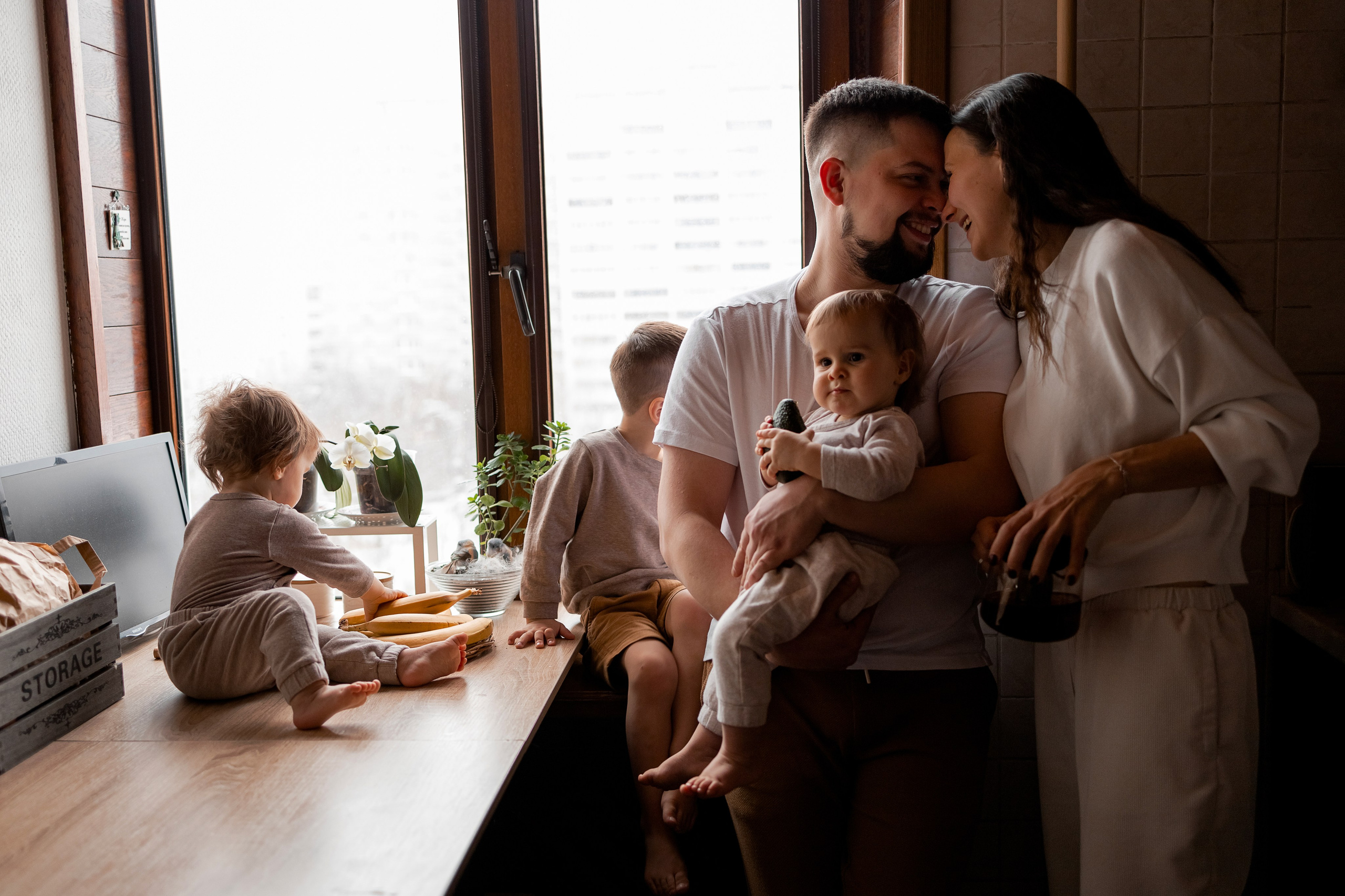 Николай, Ирина, Денис, Вика, Ника. Фотограф беременности и материнства в Москве Мария Менендес-Гонсалес