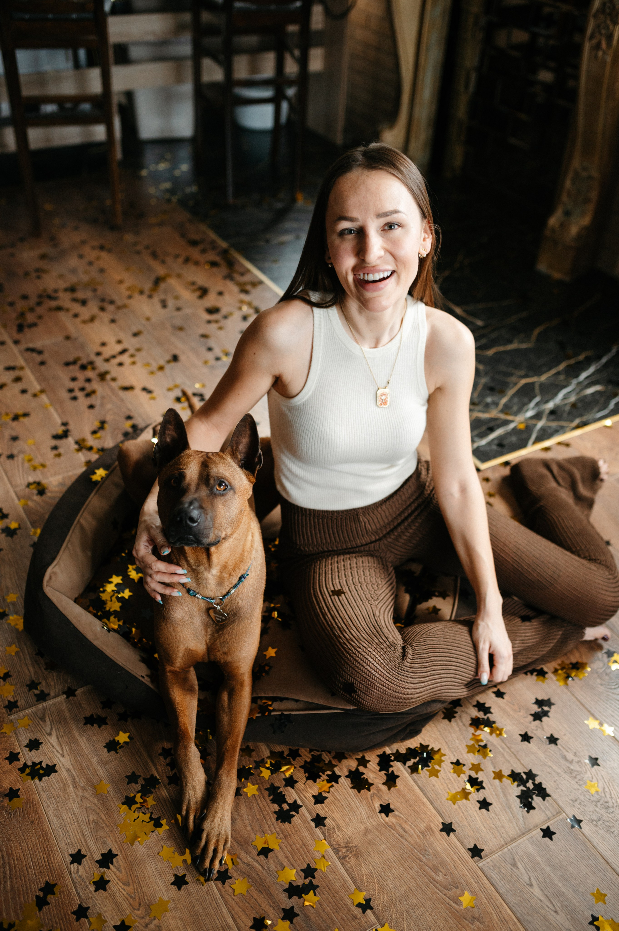 Оксана и Зевс. Фотограф анималист в Москве Ольга Агушева