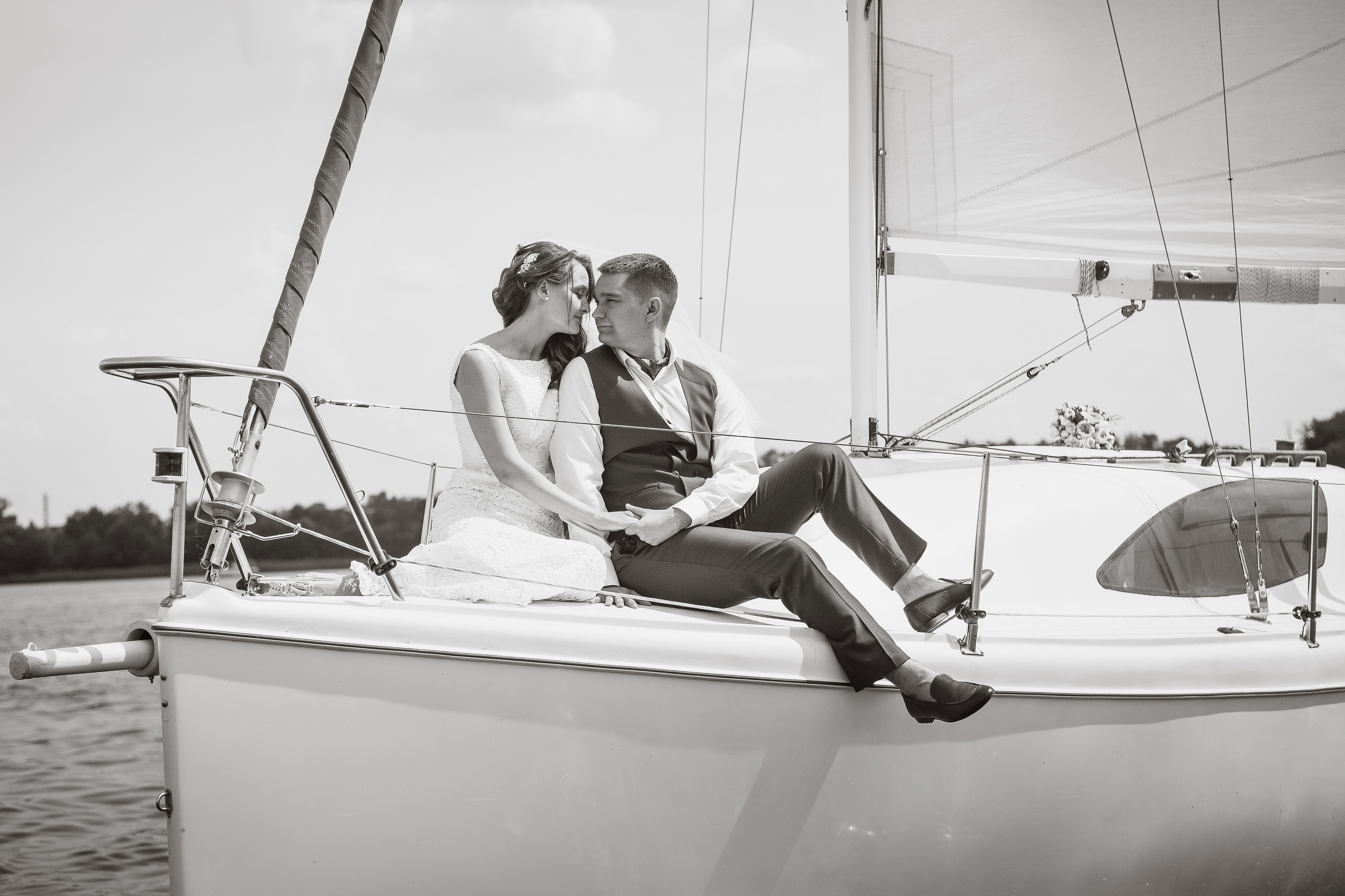 Яхта, парус, в этом мире только мы одни. Свадебный и портретный Фотограф в Липецке Дмитрий Котюков