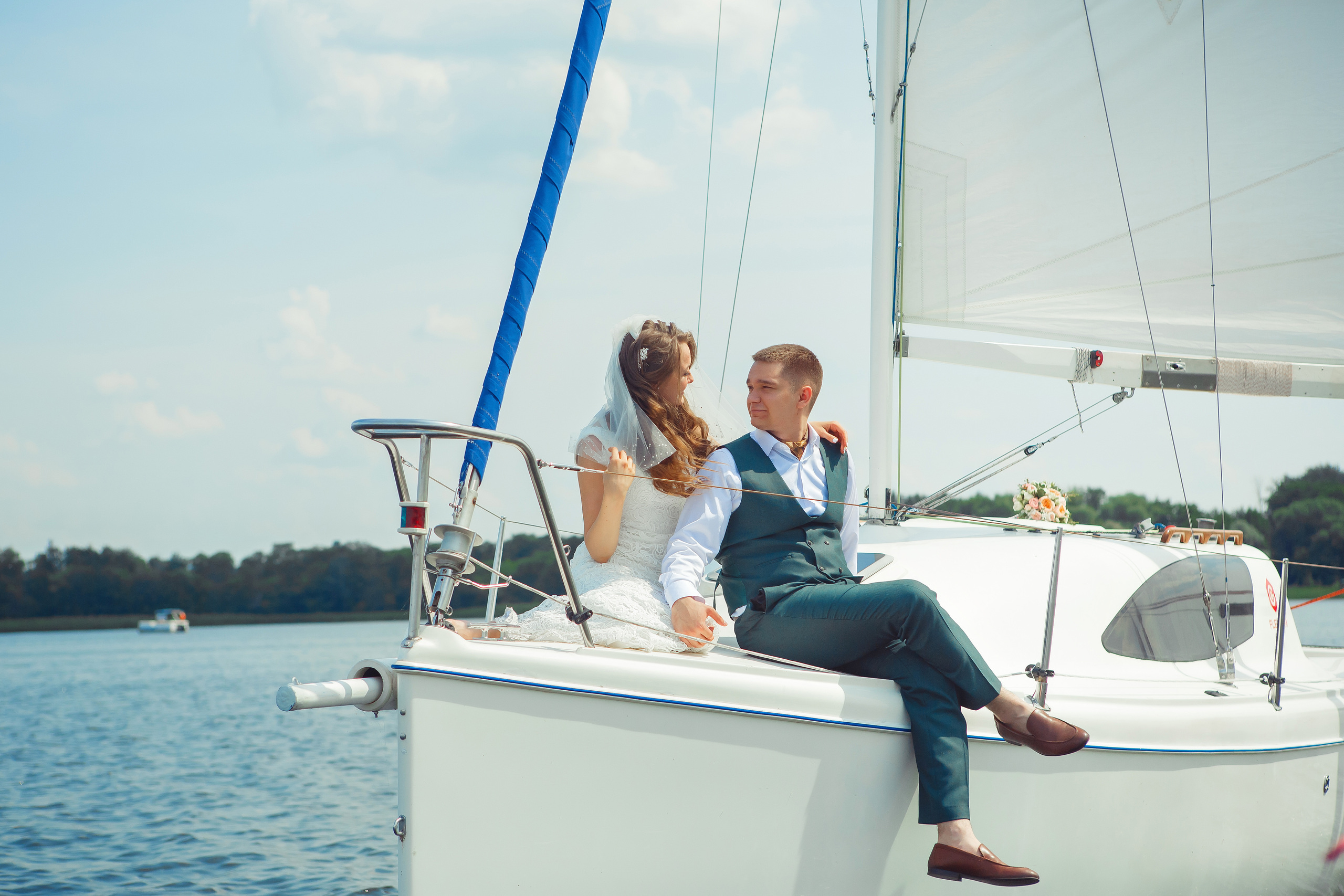 Яхта, парус, в этом мире только мы одни. Свадебный и портретный Фотограф в Липецке Дмитрий Котюков