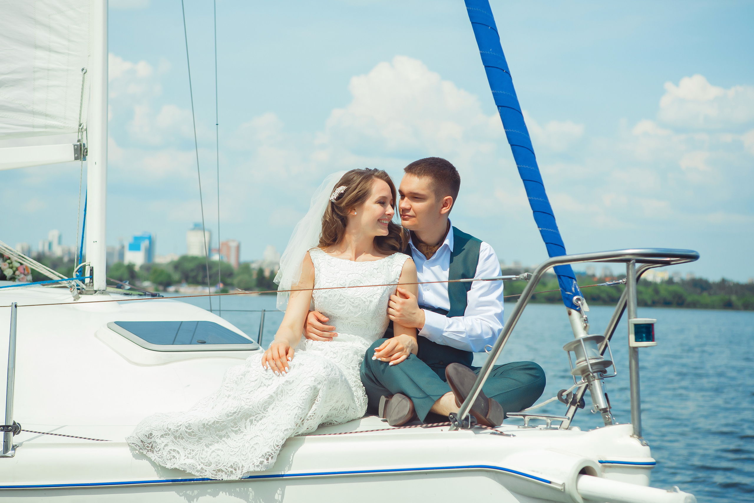Яхта, парус, в этом мире только мы одни. Свадебный и портретный Фотограф в Липецке Дмитрий Котюков