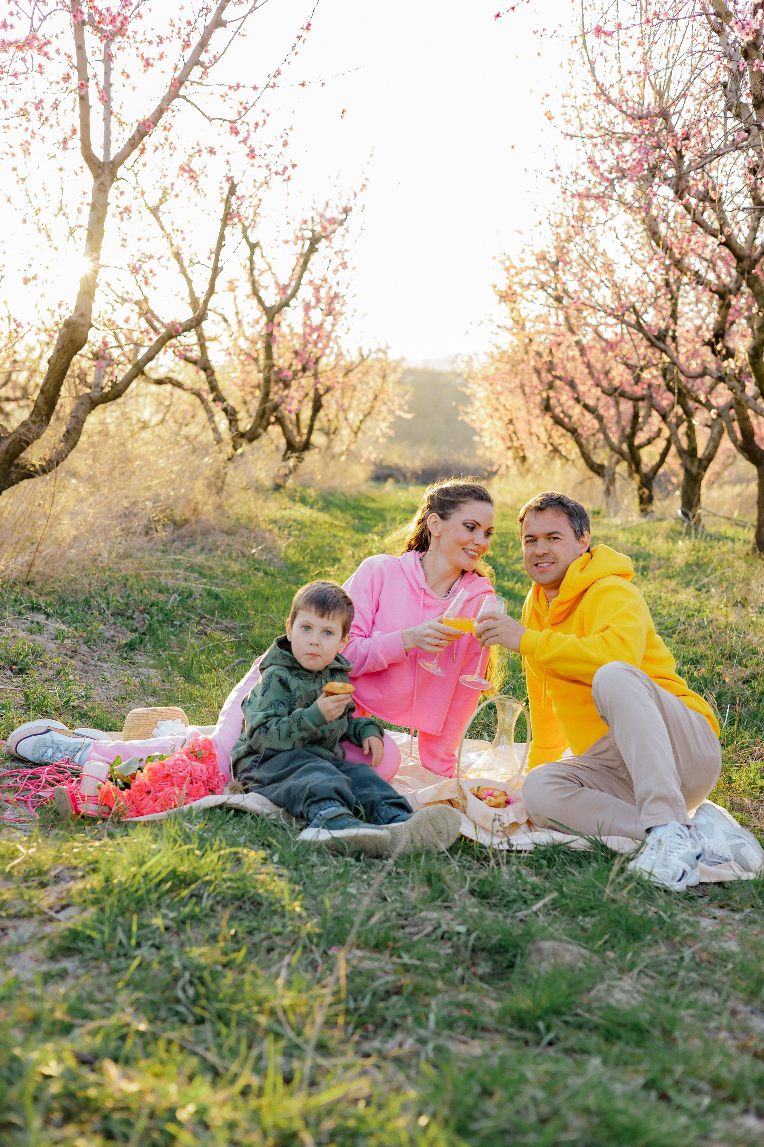 Закат в персиковом саду