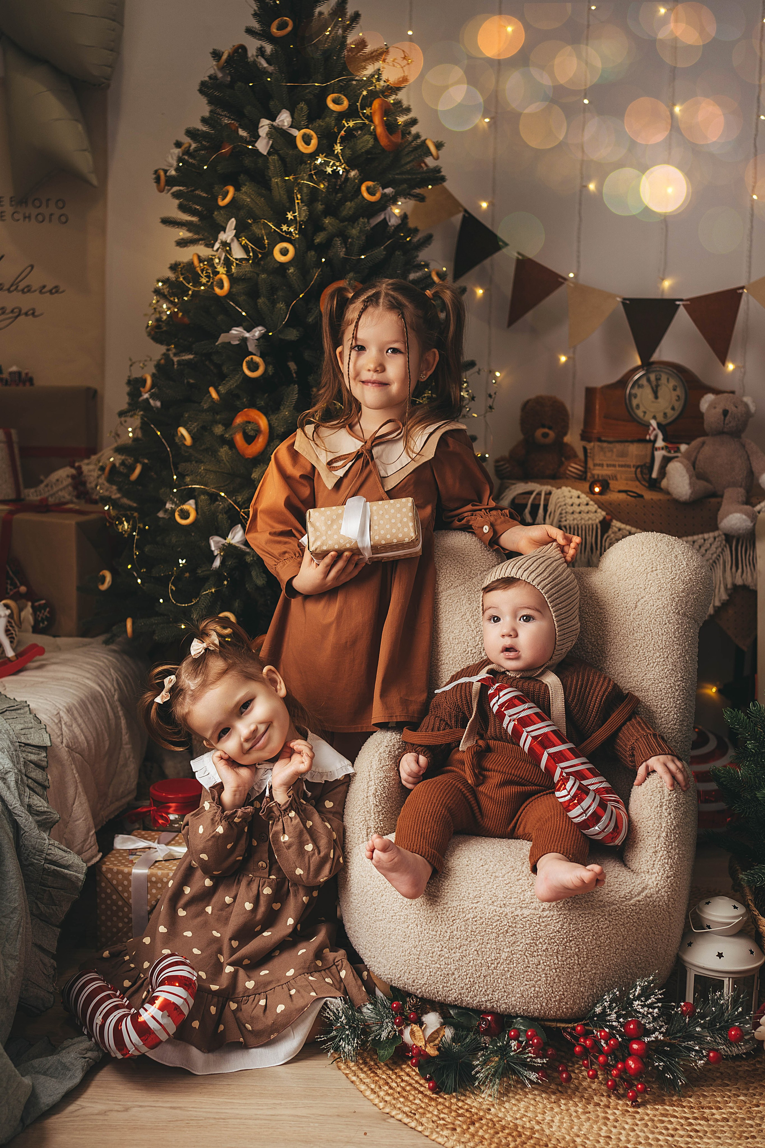 Новогодний фотопроект для малышей 2026. Семейный и детский фотограф новорожденных Ульяновск