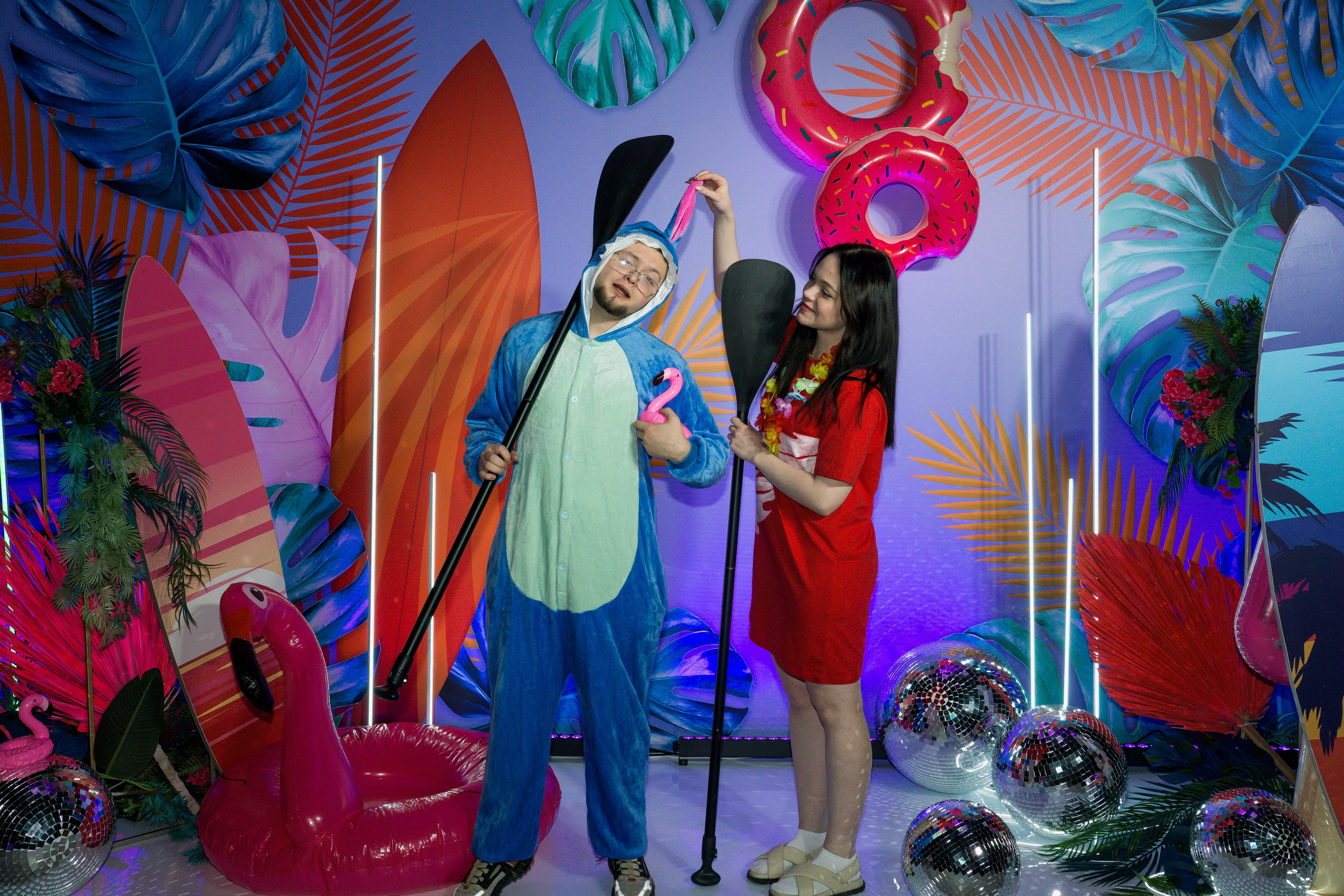 МТС корпоратив Гавайская вечеринка. Фотограф