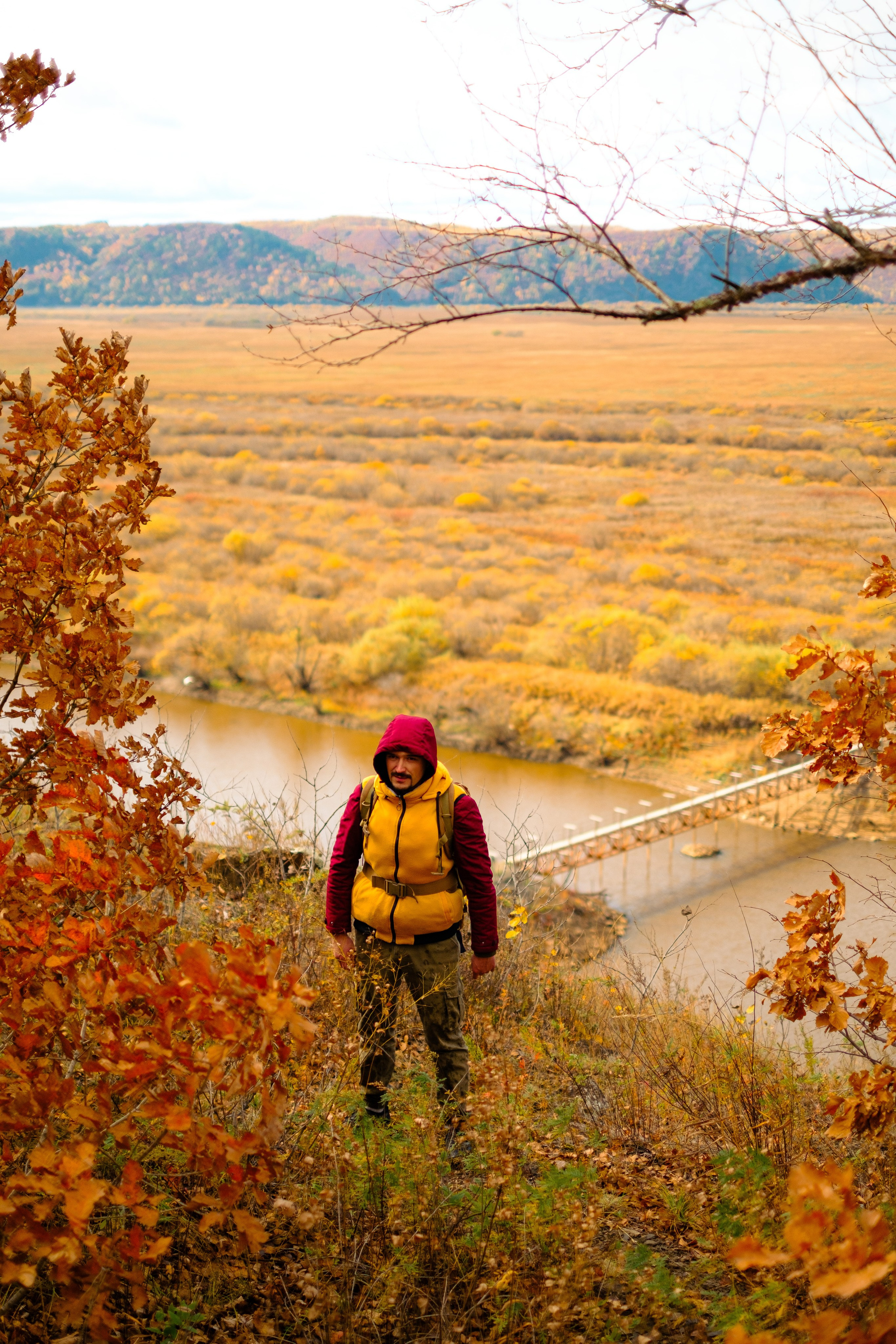 Михайловские столбы осенью. Фотограф Благовещенска Яна