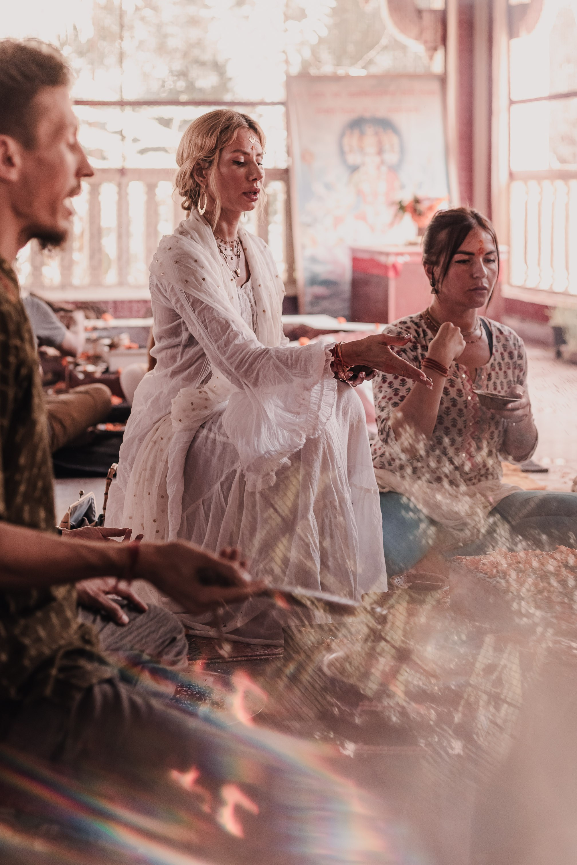 Navaratri yajna at Devraha Baba Ji ashram. Мариам Багдасарян