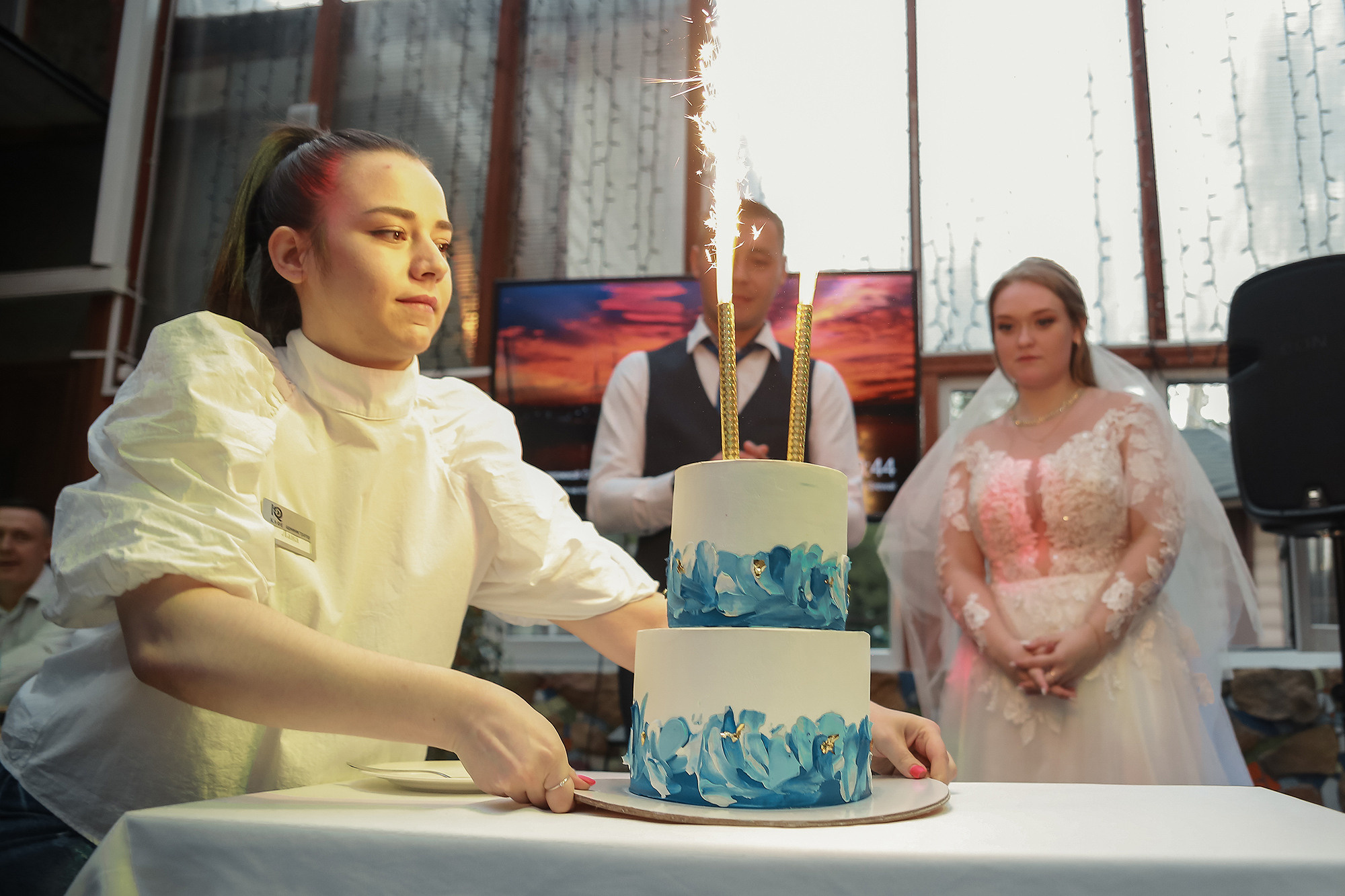 Свадебный банкет в ресторане IQ CAFE. Антонина Морозова, профессиональный семейный фотограф видеограф