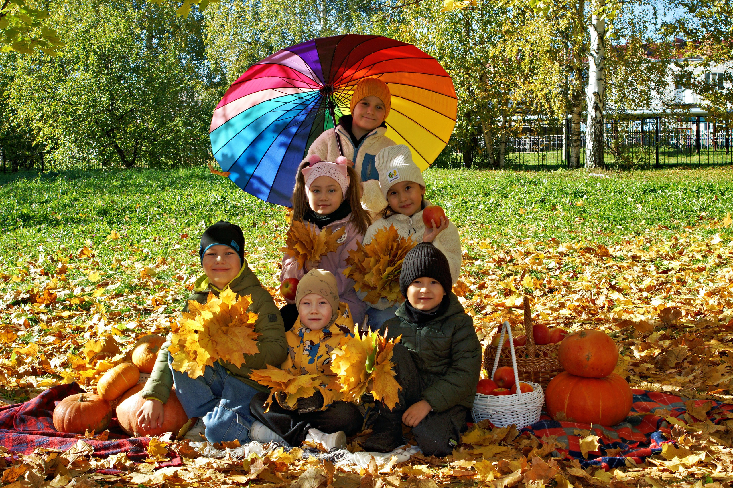 Осенняя фотосессия в детском саду г. Йошкар-Ола