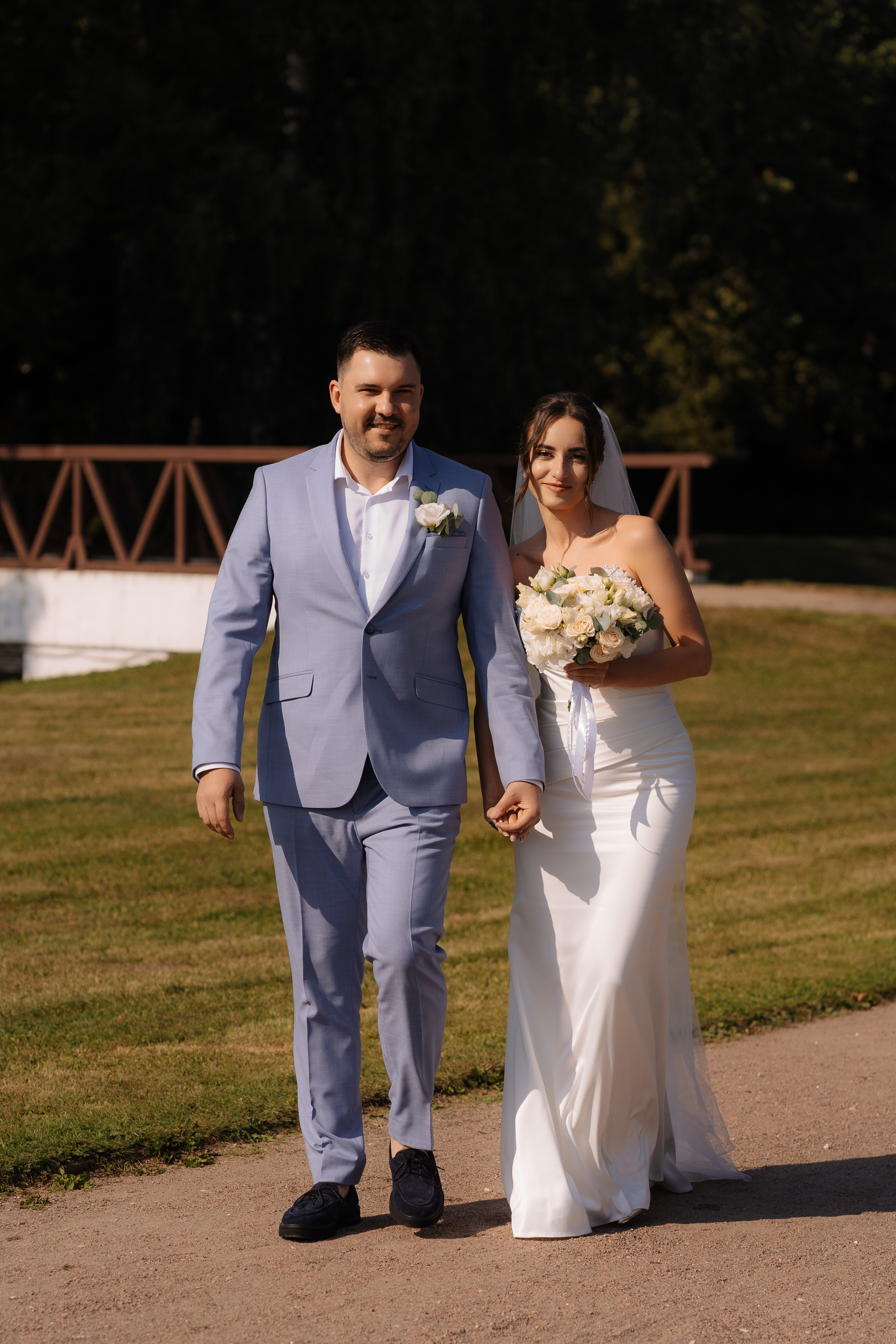 Свадебная фотосессия в Москве, парк Кусково. Свадебный фотограф в Москве Анна Полушина