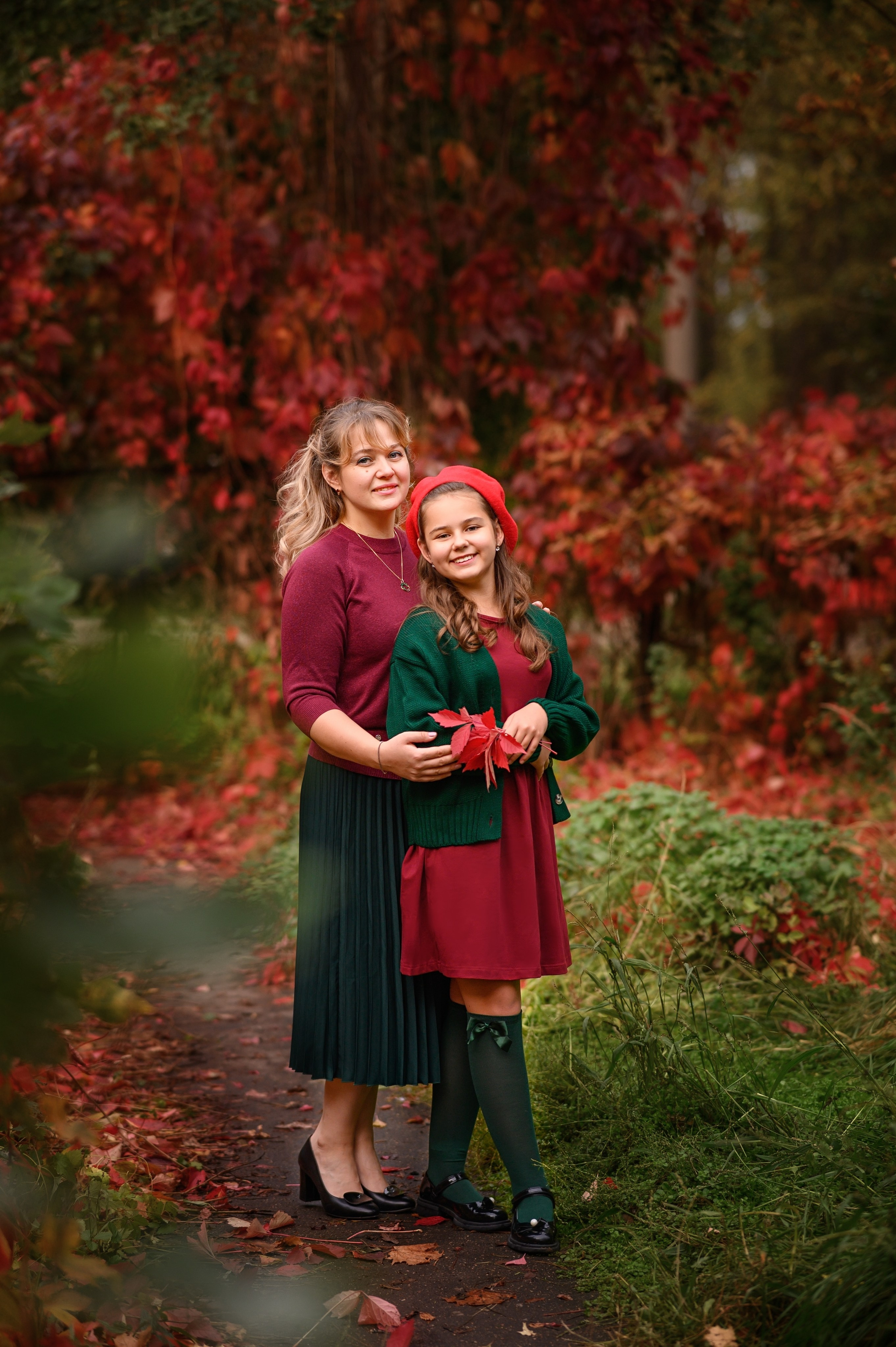 Мария с детьми