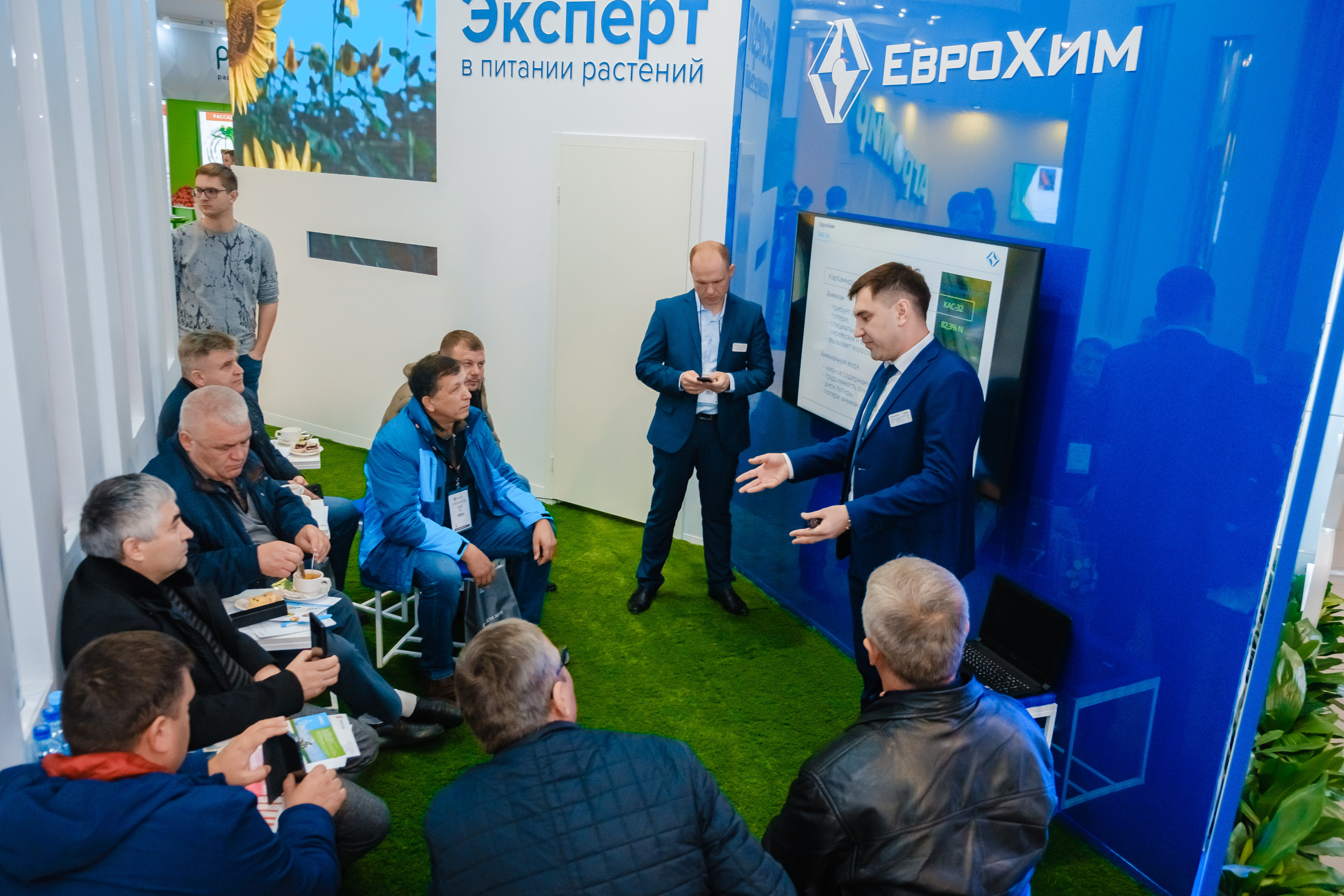 Выставка ЮГАГРО 2019. Стенд компании "Еврохим". | Студия "Медведь" Краснодар. Создание сайтов, SMM, производство контента | Студия «Медведь» | Услуги для бизнеса